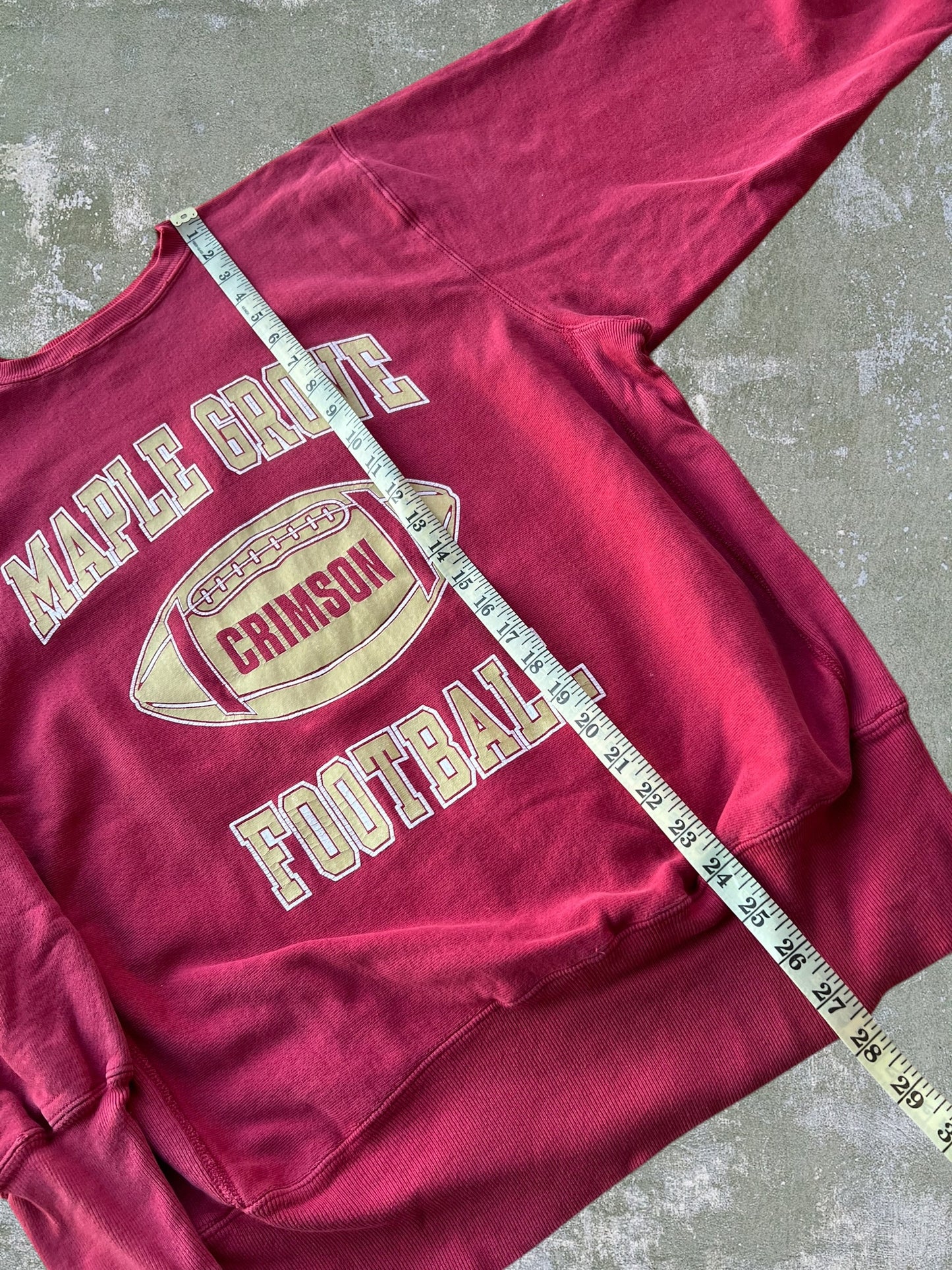 ‘90s Champion Maple Grove Football Reverse Weave Crewneck (L)