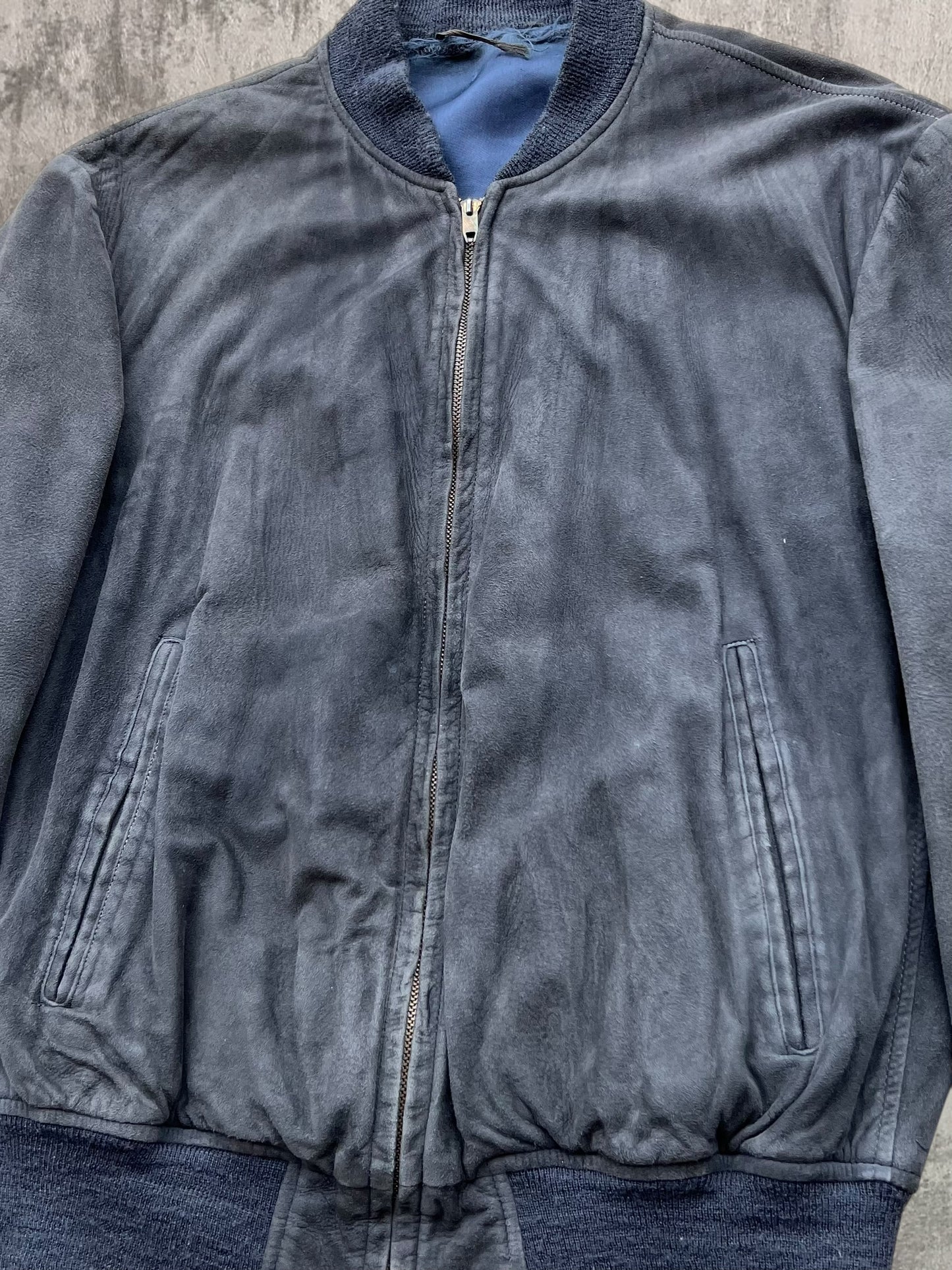 ‘60s Suede Bomber Jacket (S)