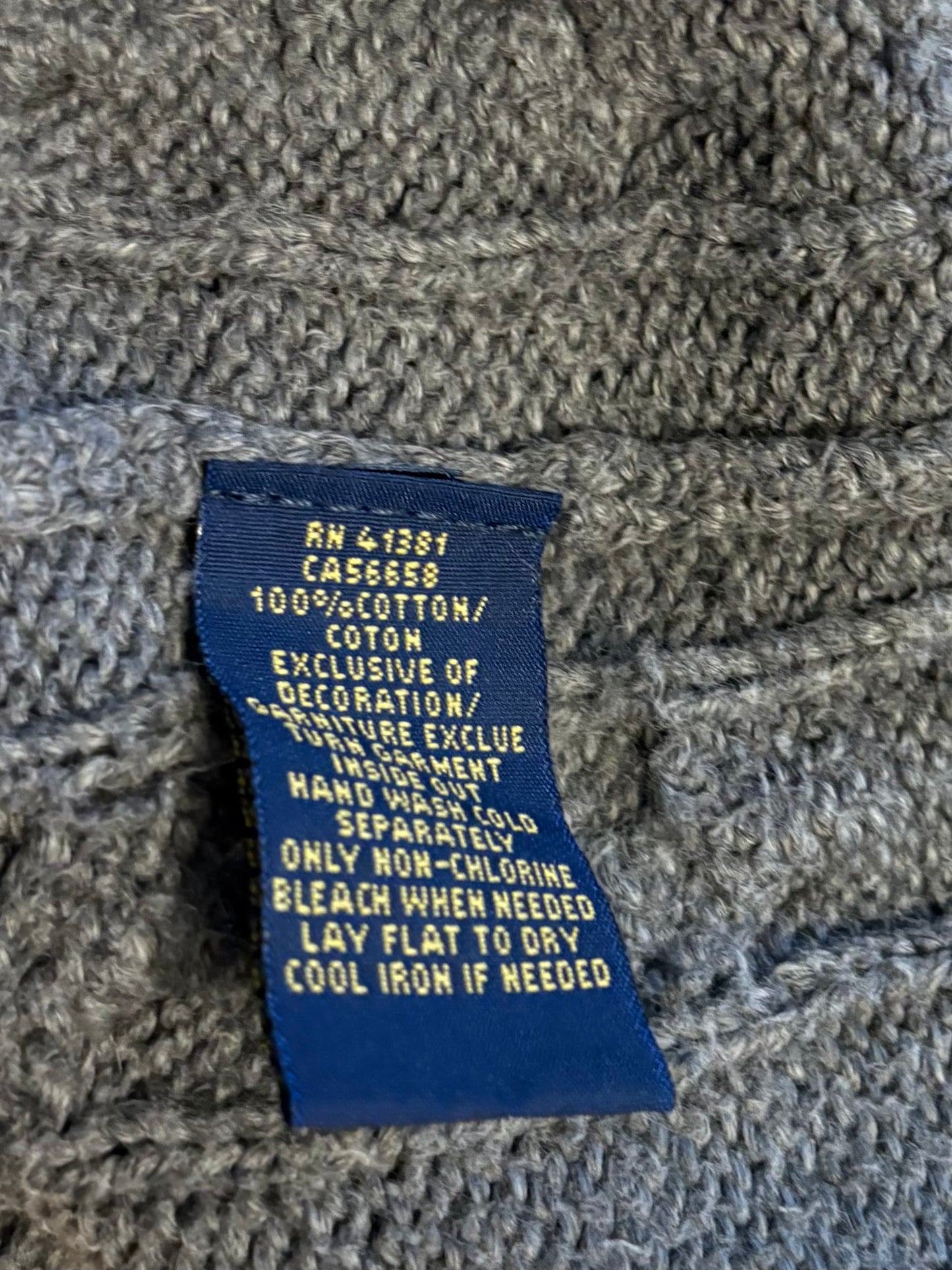 Polo Ralph Lauren Cotton Cable Knit Sweater (S)