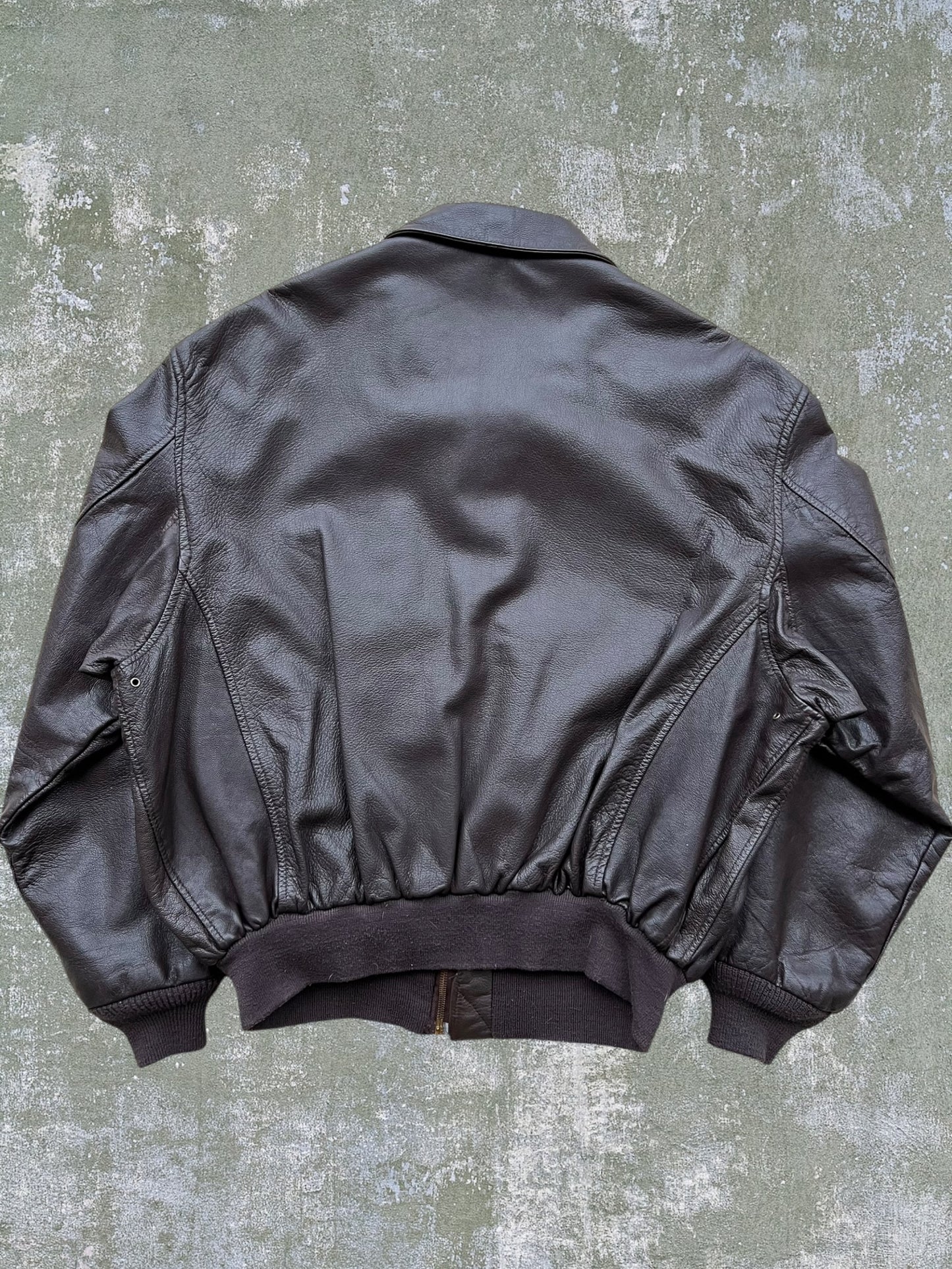 ‘90s A-2 Leather Flight Jacket (M)