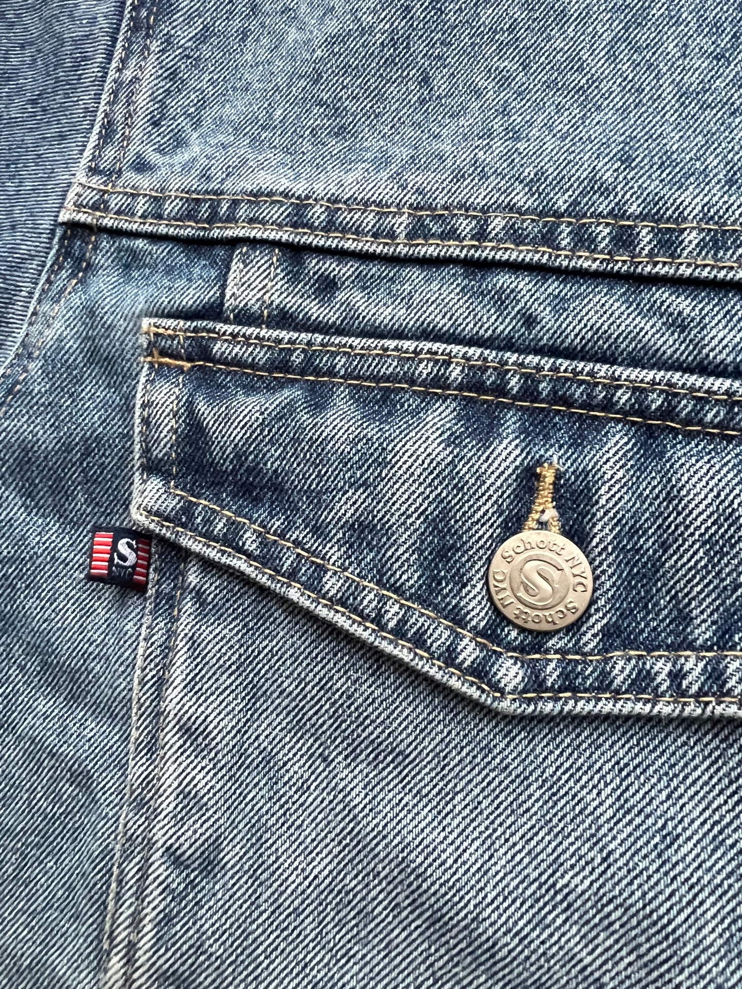 Early-2000s Schott NYC Denim Jacket (XL) (New With Tags)