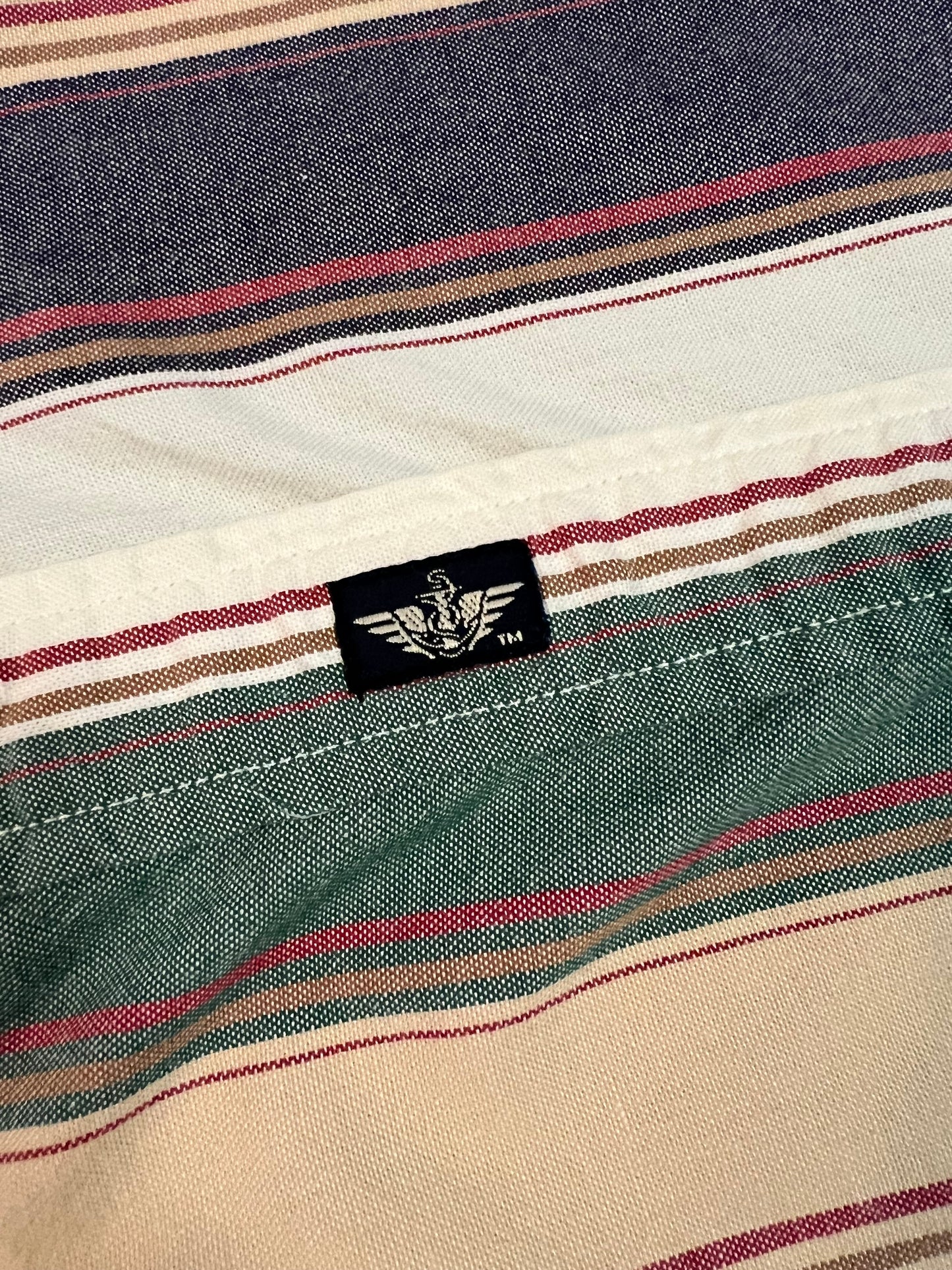 ‘90s Striped Cotton Shirt (XL)
