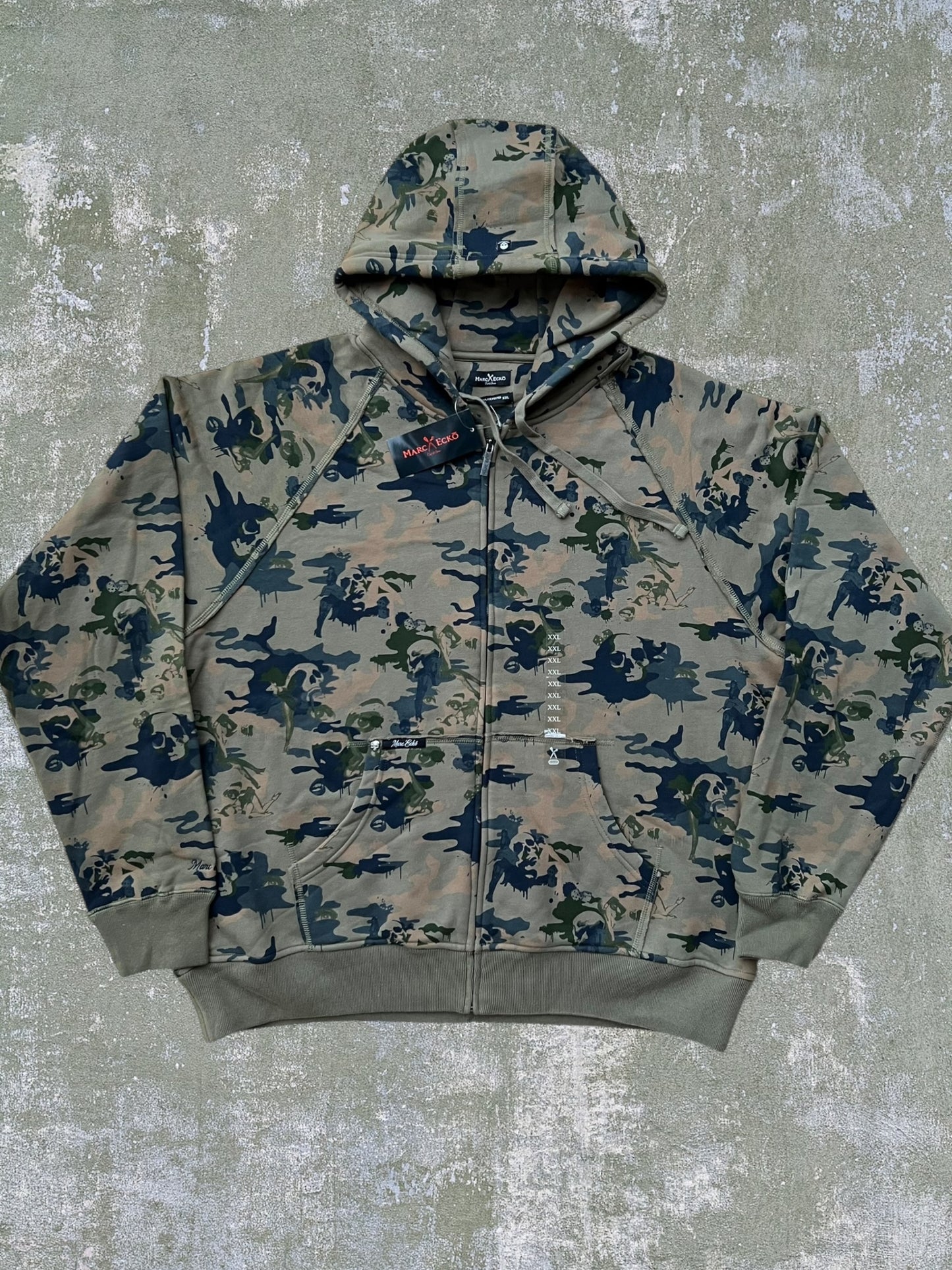 Early-2000s Marc Ecko Cut & Sew Zip Hoodie (XXL) (New With Tags)