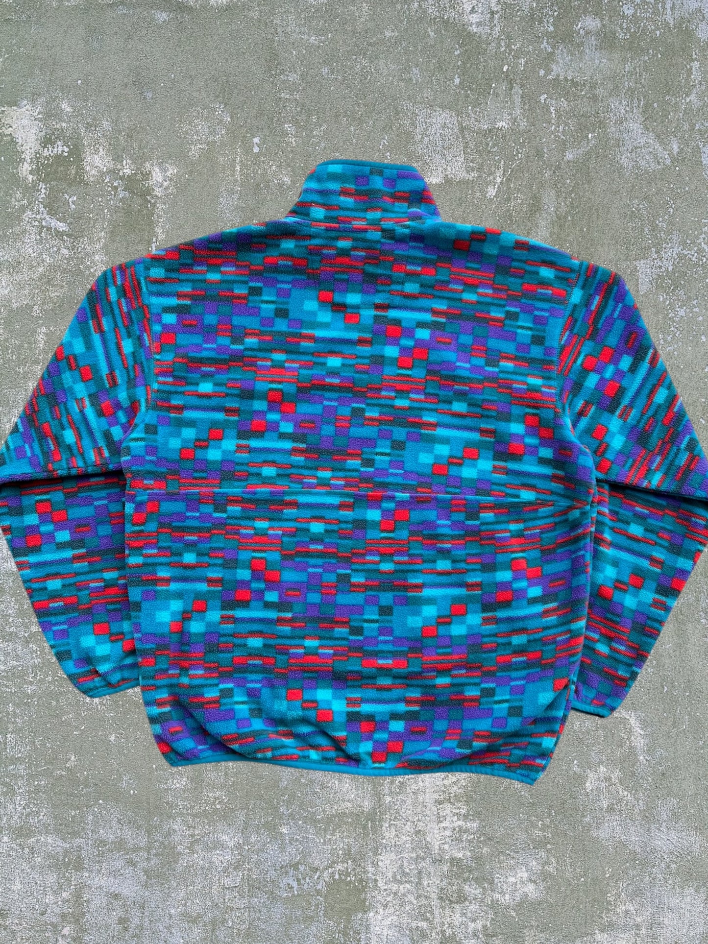 Early-2000s Columbia Patterned Fleece Pullover (M)