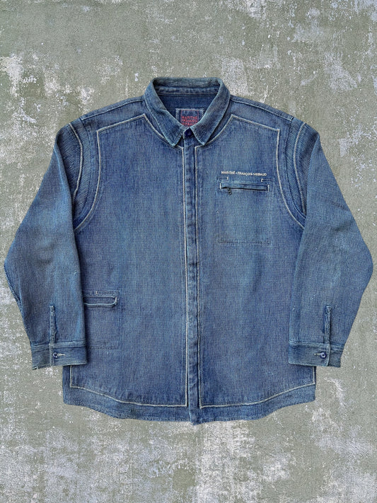 Early-2000s Marithe Francois Girbaud Zip Overshirt (XXL)