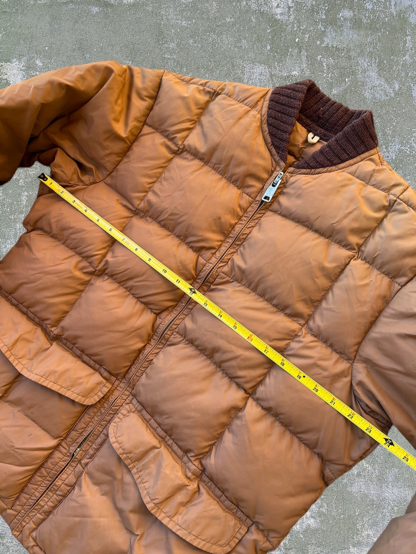 ‘70s Down Filled Puffer Jacket (M)