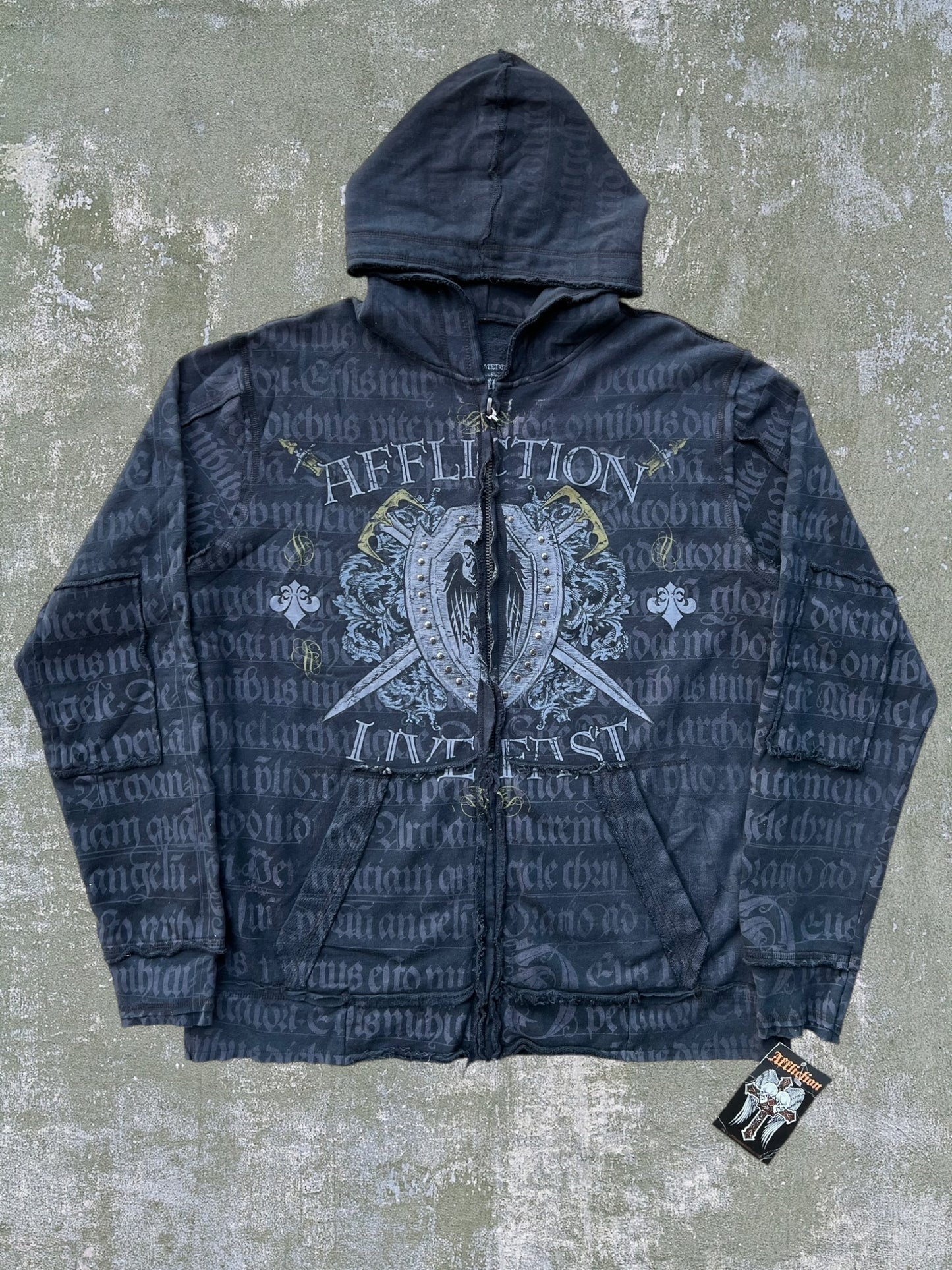 Early-2000s Affliction Zip Hoodie (M) (New With Tags)