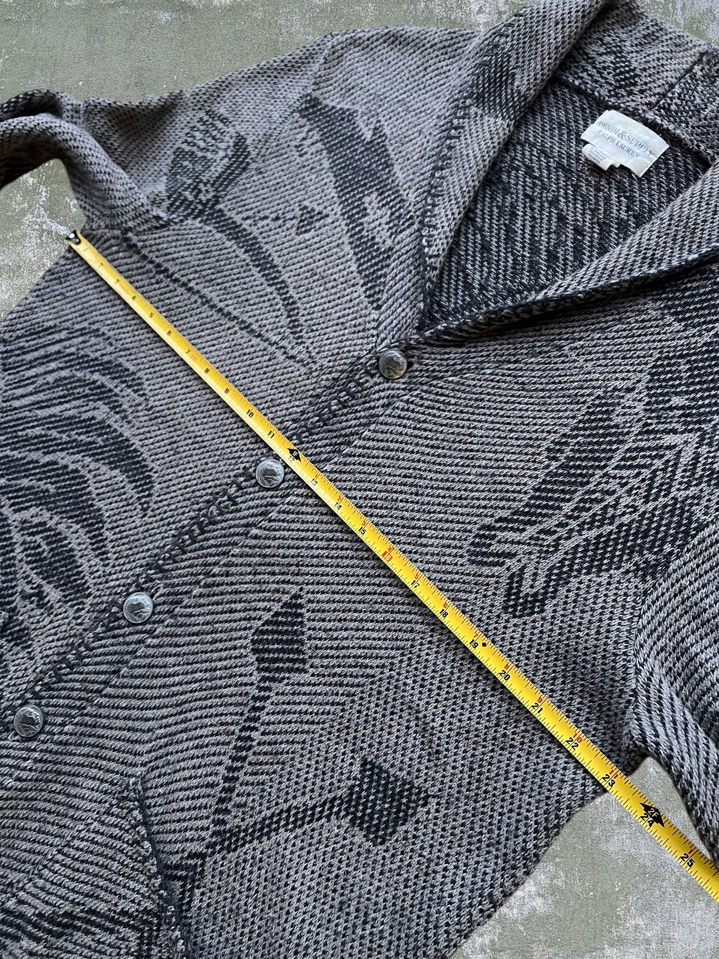 Early-2010s Denim And Supply Ralph Lauren Native American Cardigan (XL)