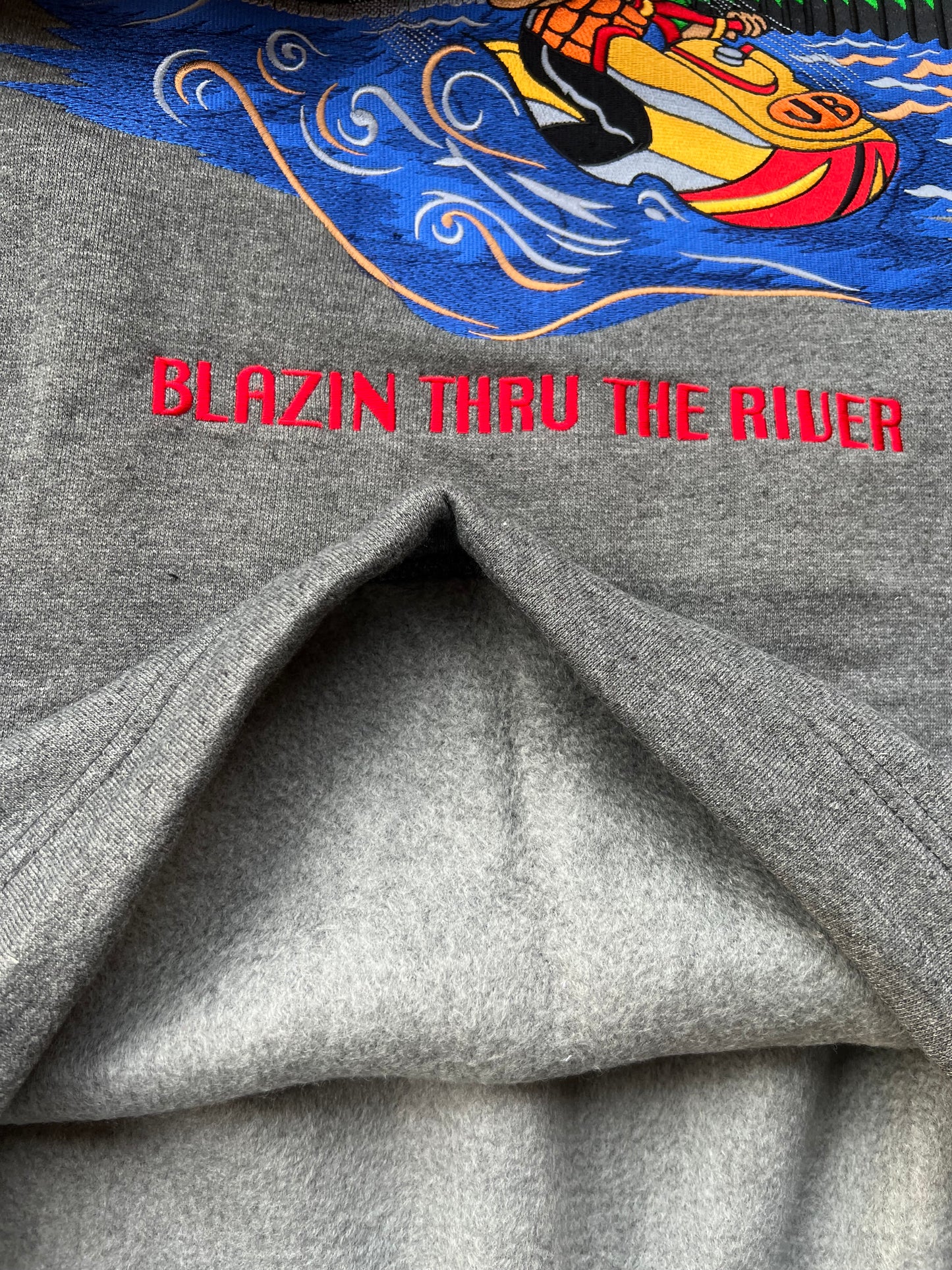 Late-90s/Early-2000s Johnny Blaze “Blazin Thru The River” Hoodie (XXL) (New With Tags)