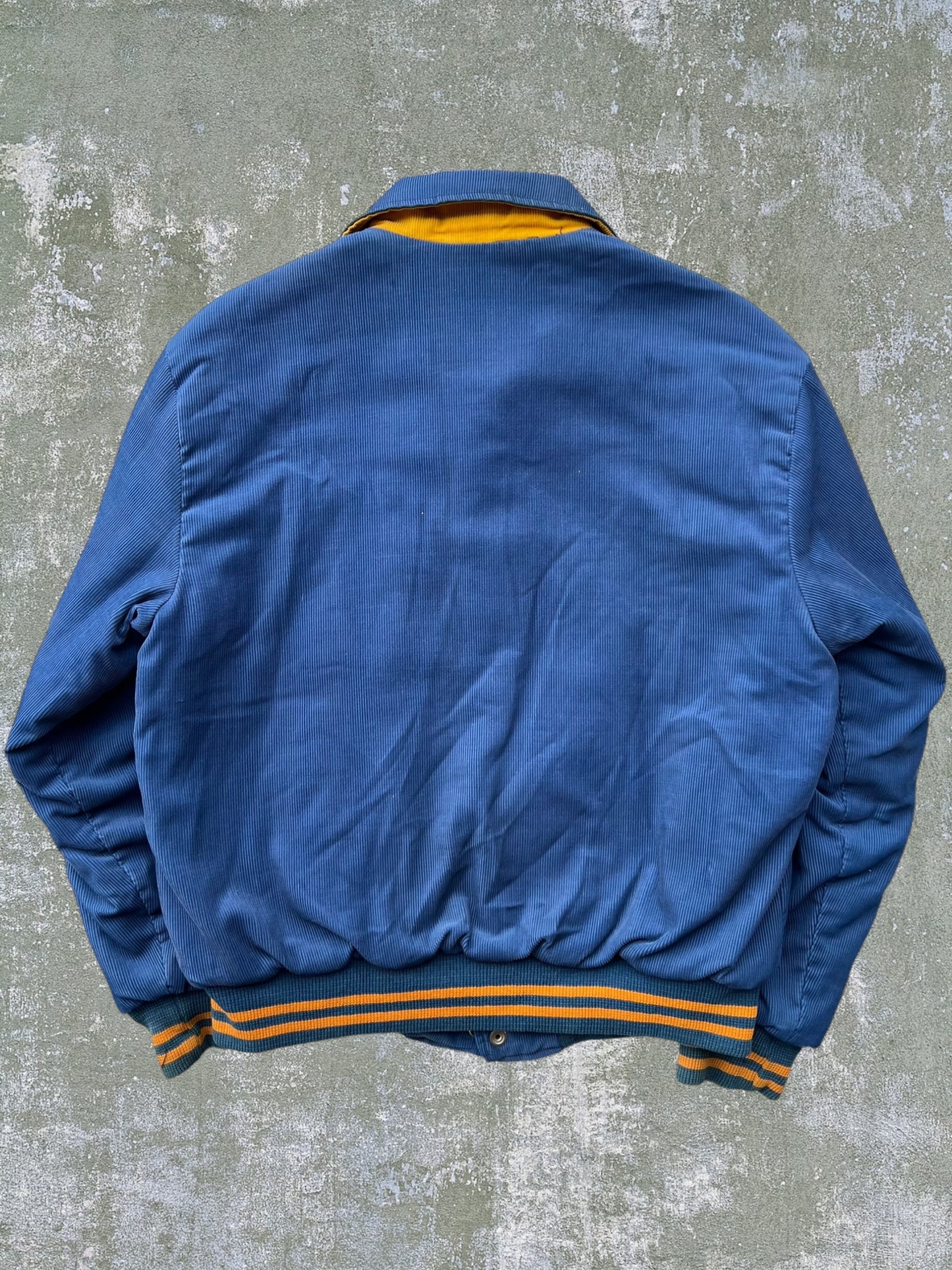 ‘50s Corduroy Chain Stitch Fraternity Jacket (M)