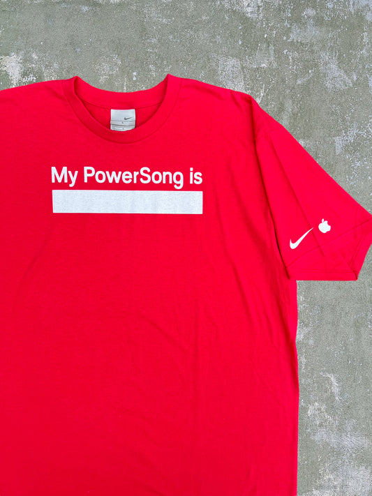 Early-2000s Nike/Apple “My PowerSong Is” Tee (XL)