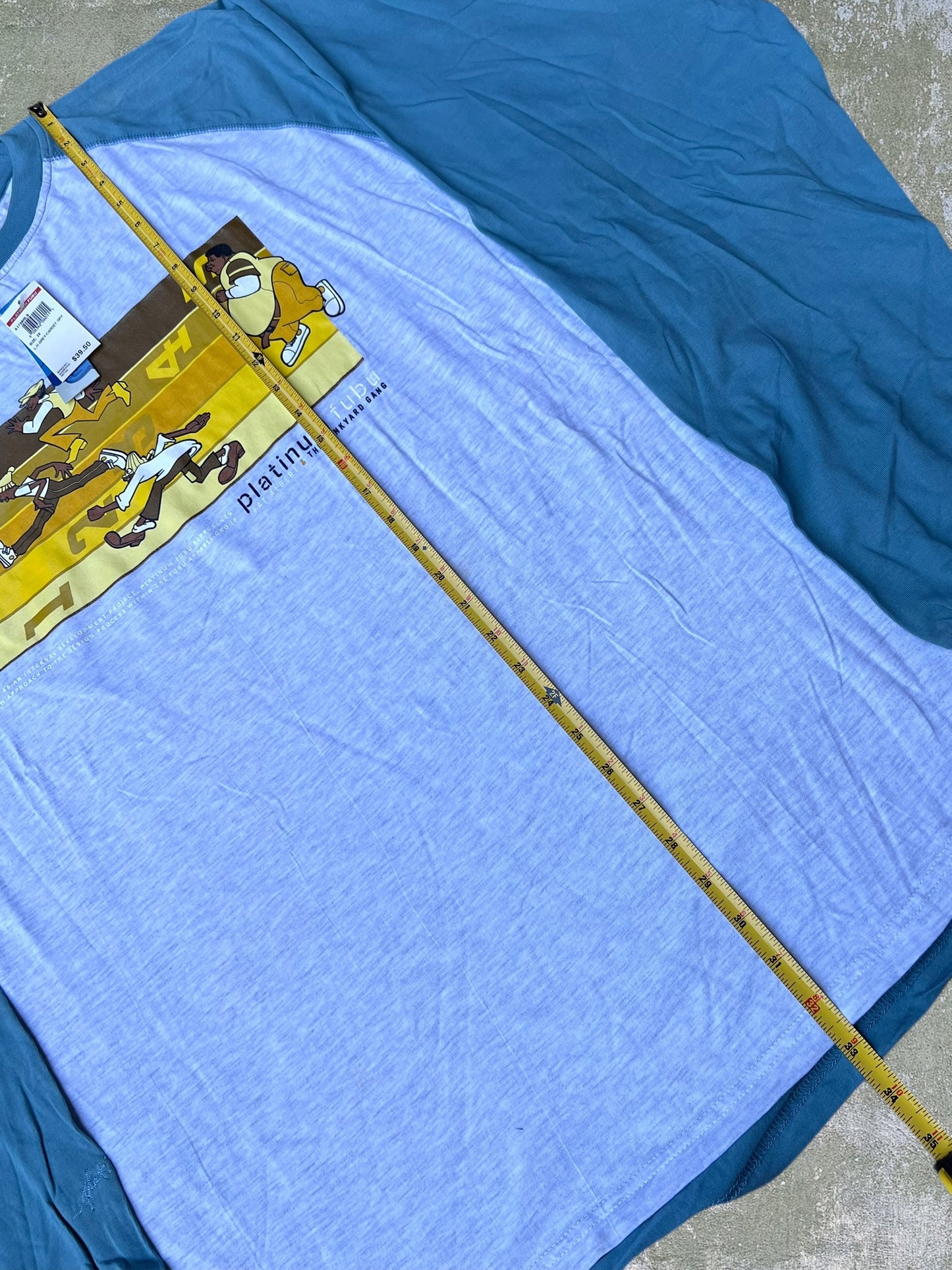 Early-2000s Platinum FUBU Fat Albert Long Sleeve Tee (XXL) (New With Tags)