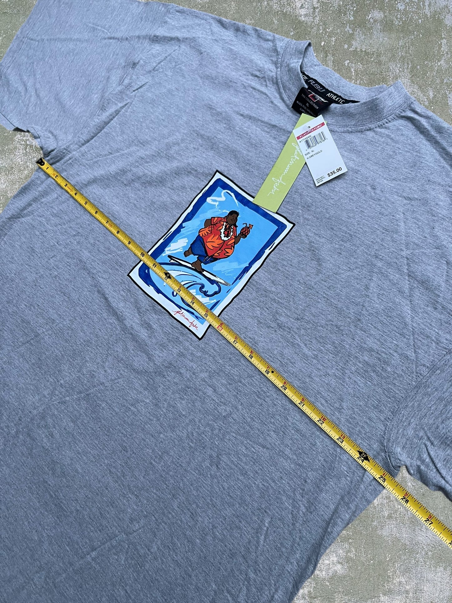 Early-2000s Platinum FUBU Surf Tee (XL) (New With Tags)