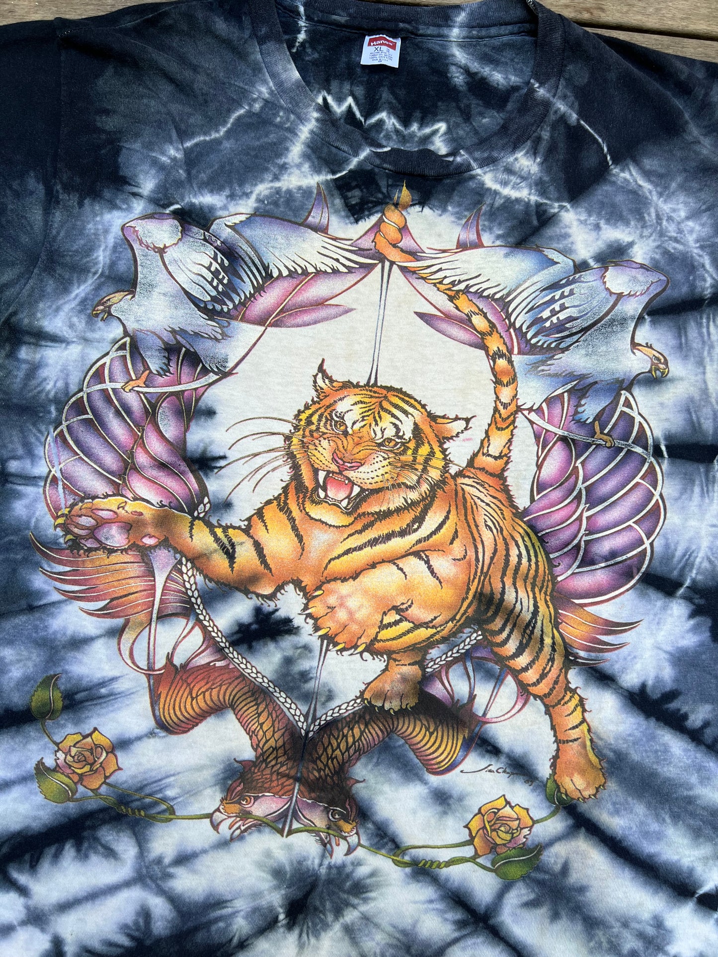 1989 Tiger Tie-Dye Tee (XL)