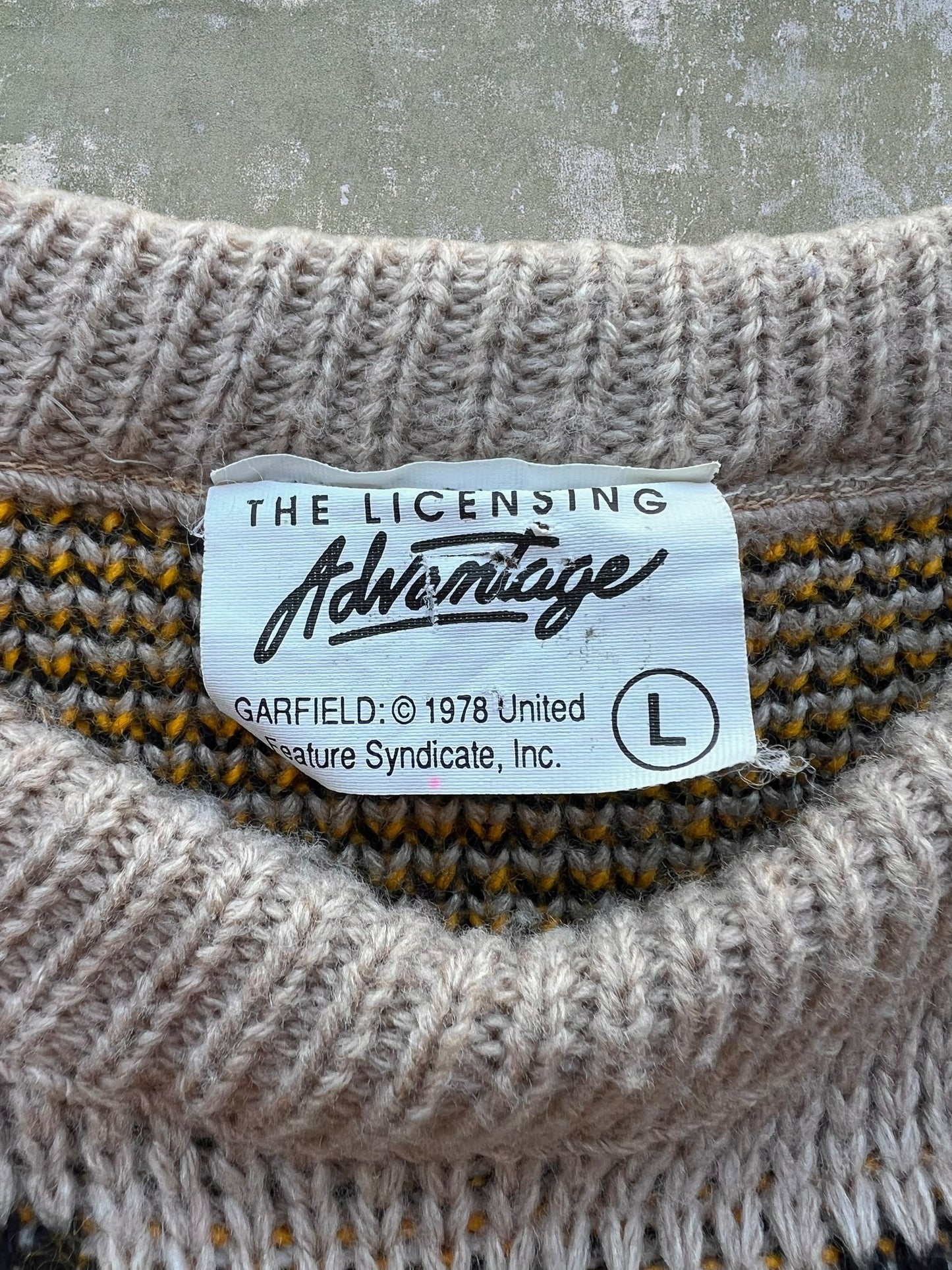 ‘80s Garfield “Street Demon” Sweater (L)