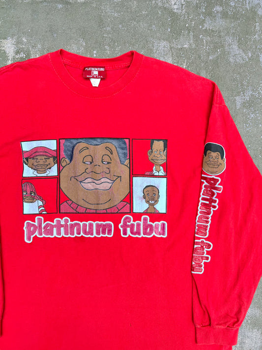 ‘90s/Early-2000s Platinum FUBU Fat Albert Long Sleeve Tee (XXL)