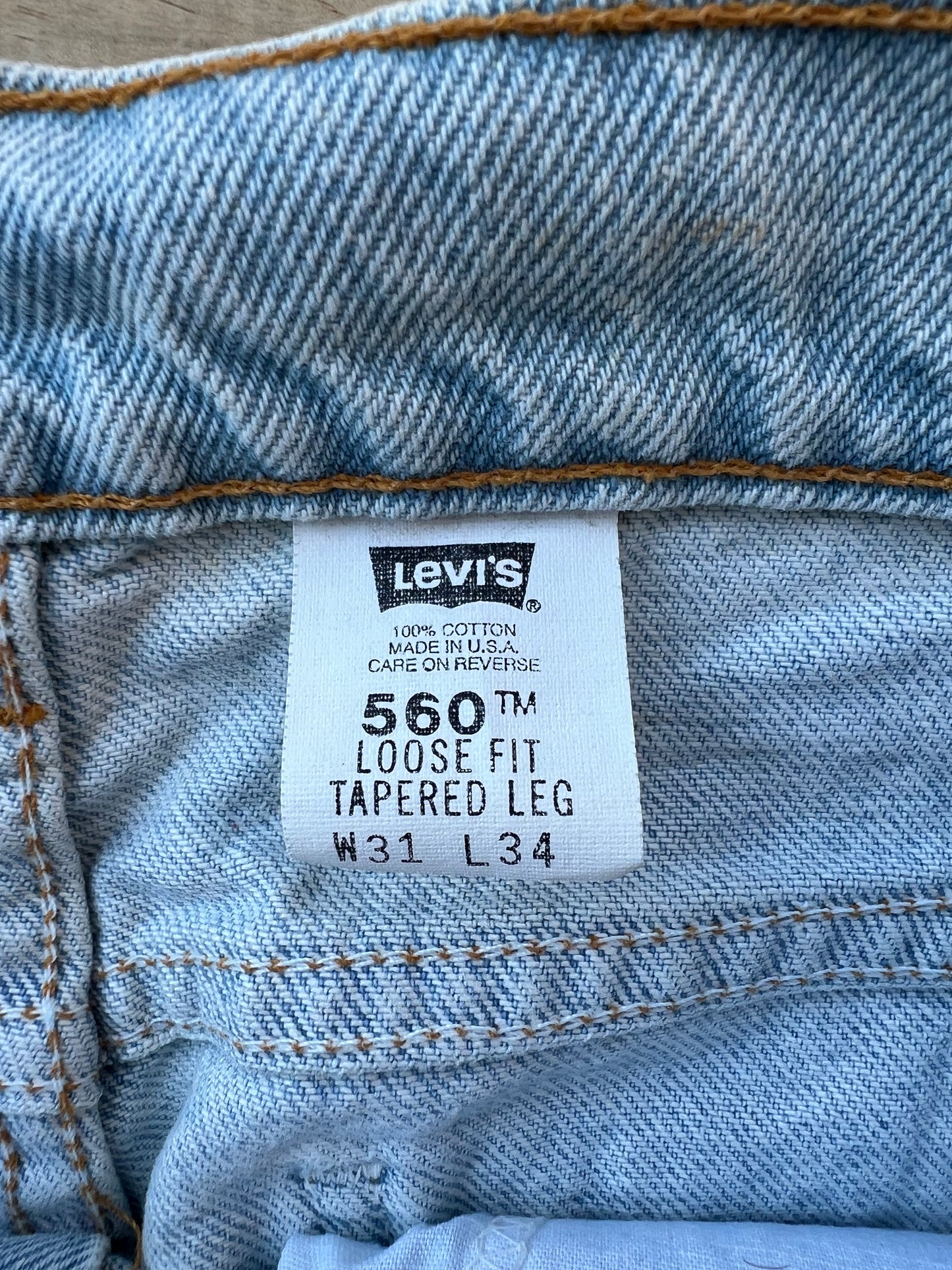 Mid-90s Levi’s 560 Jeans (31x34) (New With Tags)