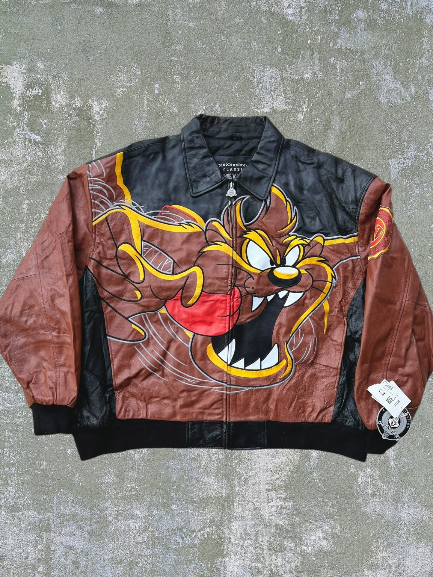 2002 Taz Leather Jacket (XXL) (New With Tags)