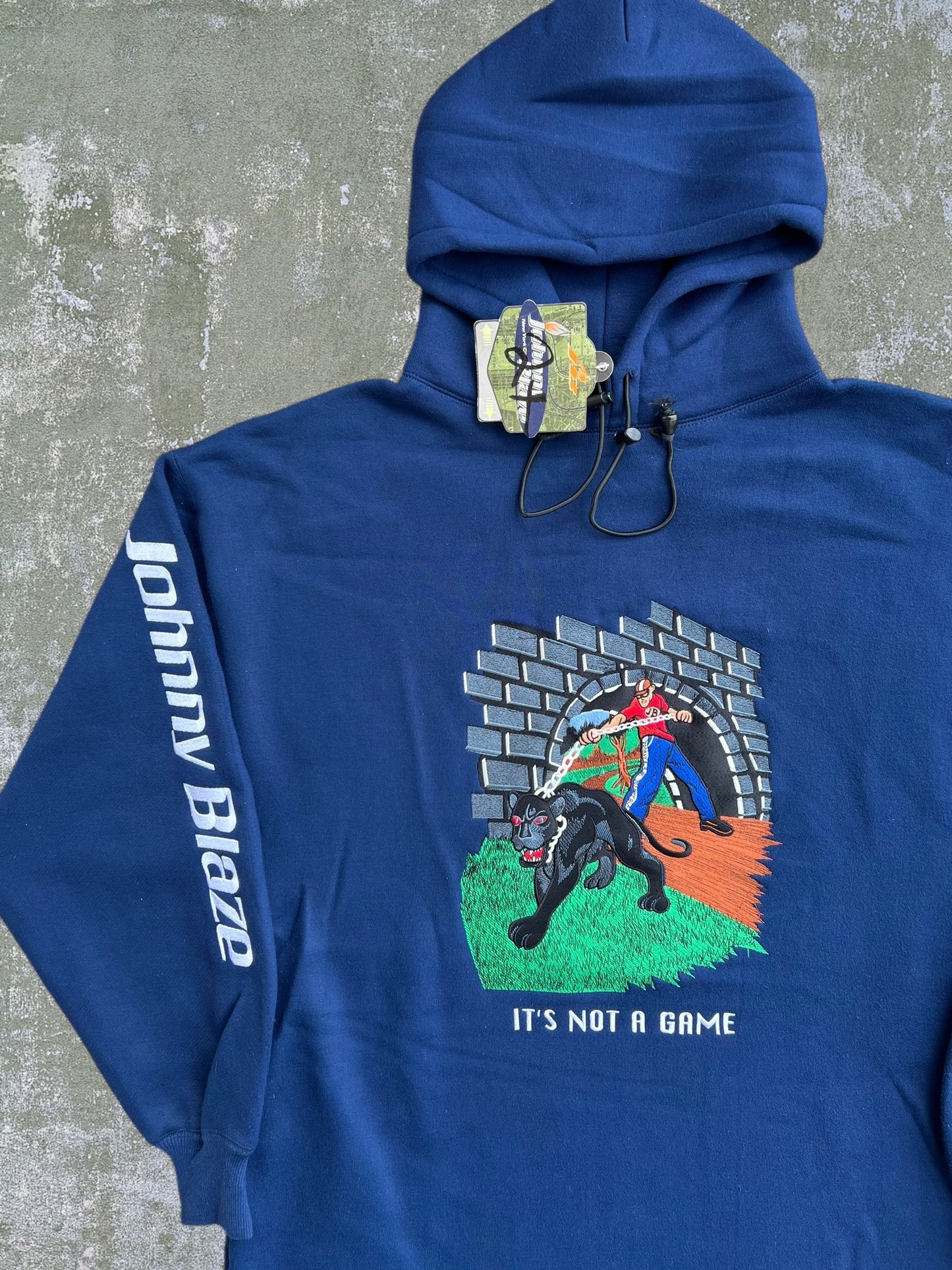 Late-90s/Early-2000s Johnny Blaze “It’s Not A Game” Hoodie (XXL) (New With Tags)