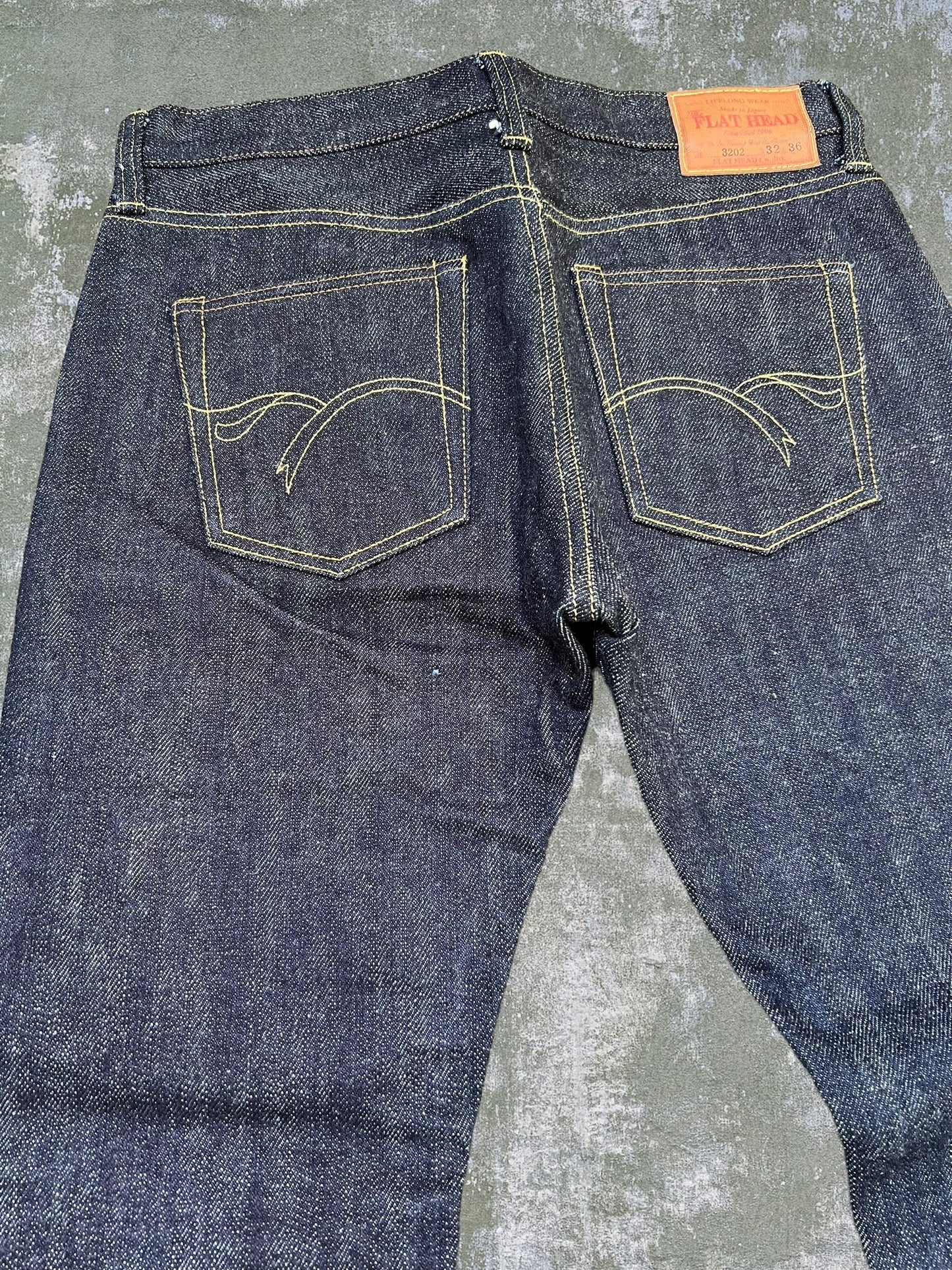 The Flat Head 3202 Selvedge Denim Jeans (32x36)