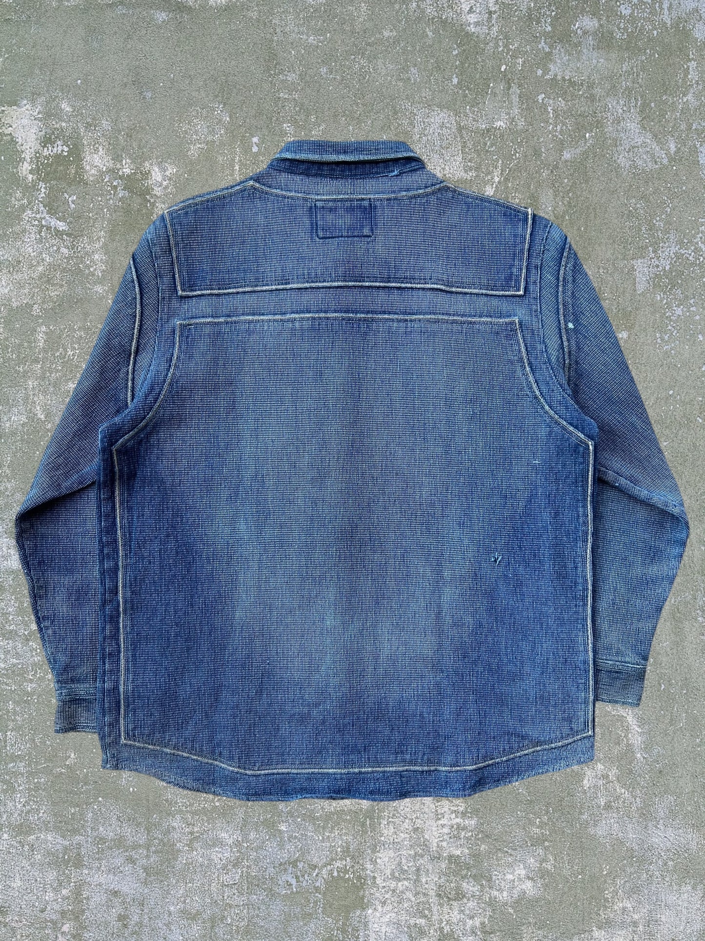 Early-2000s Marithe Francois Girbaud Zip Overshirt (XXL)