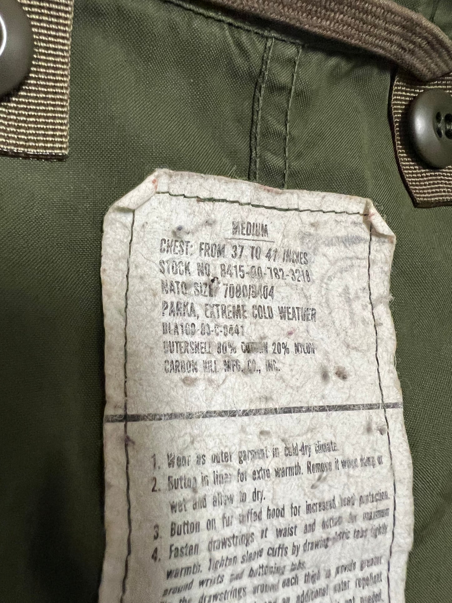 ‘80s US Military M-65 Fishtail Parka (M)