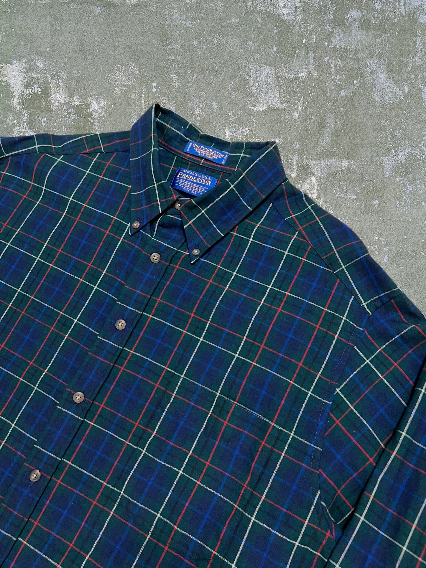2000s Pendleton Worsted Wool Flannel Shirt (XXL)