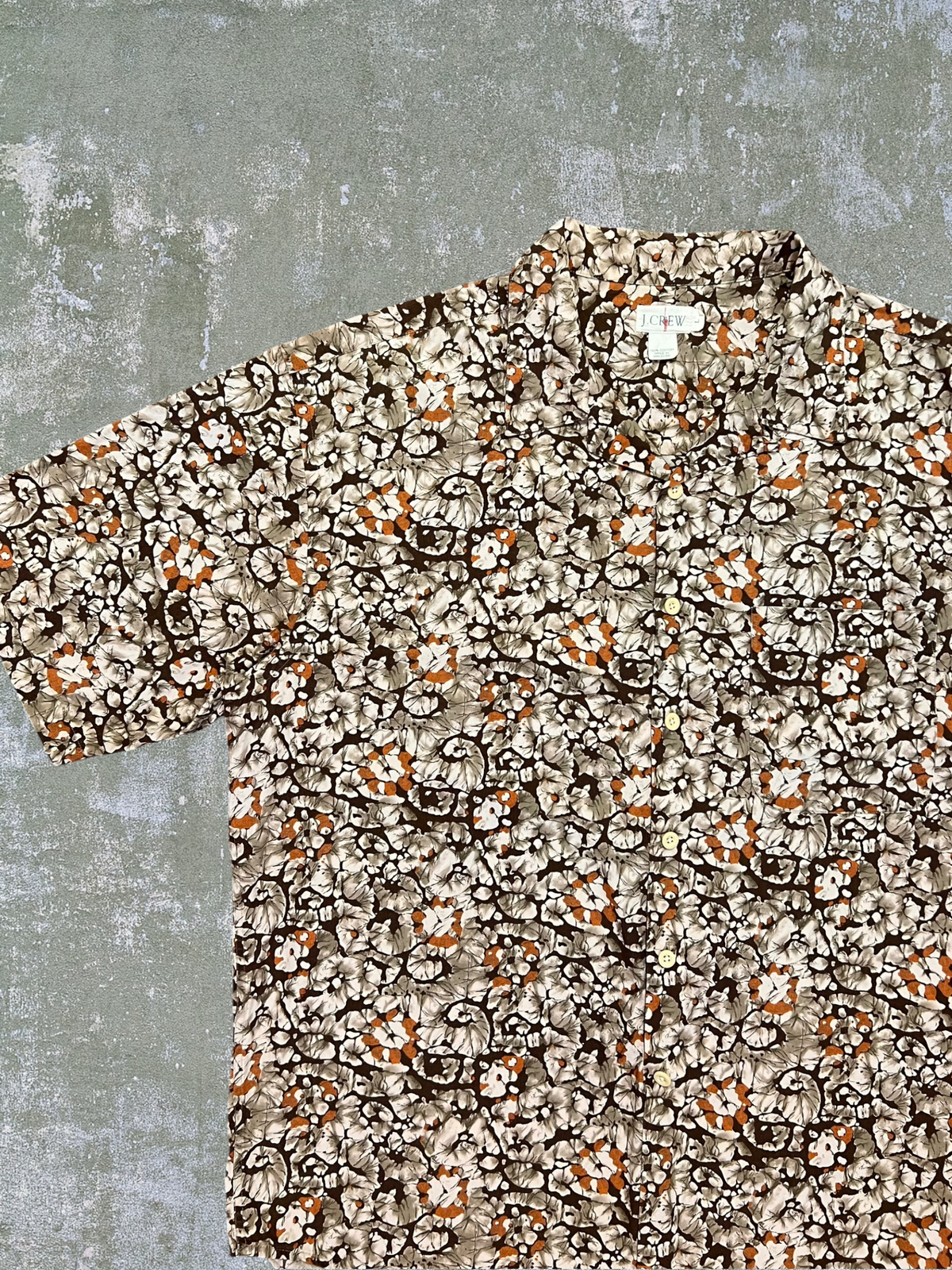 ‘90s J Crew Loop Collar Shirt (XL)