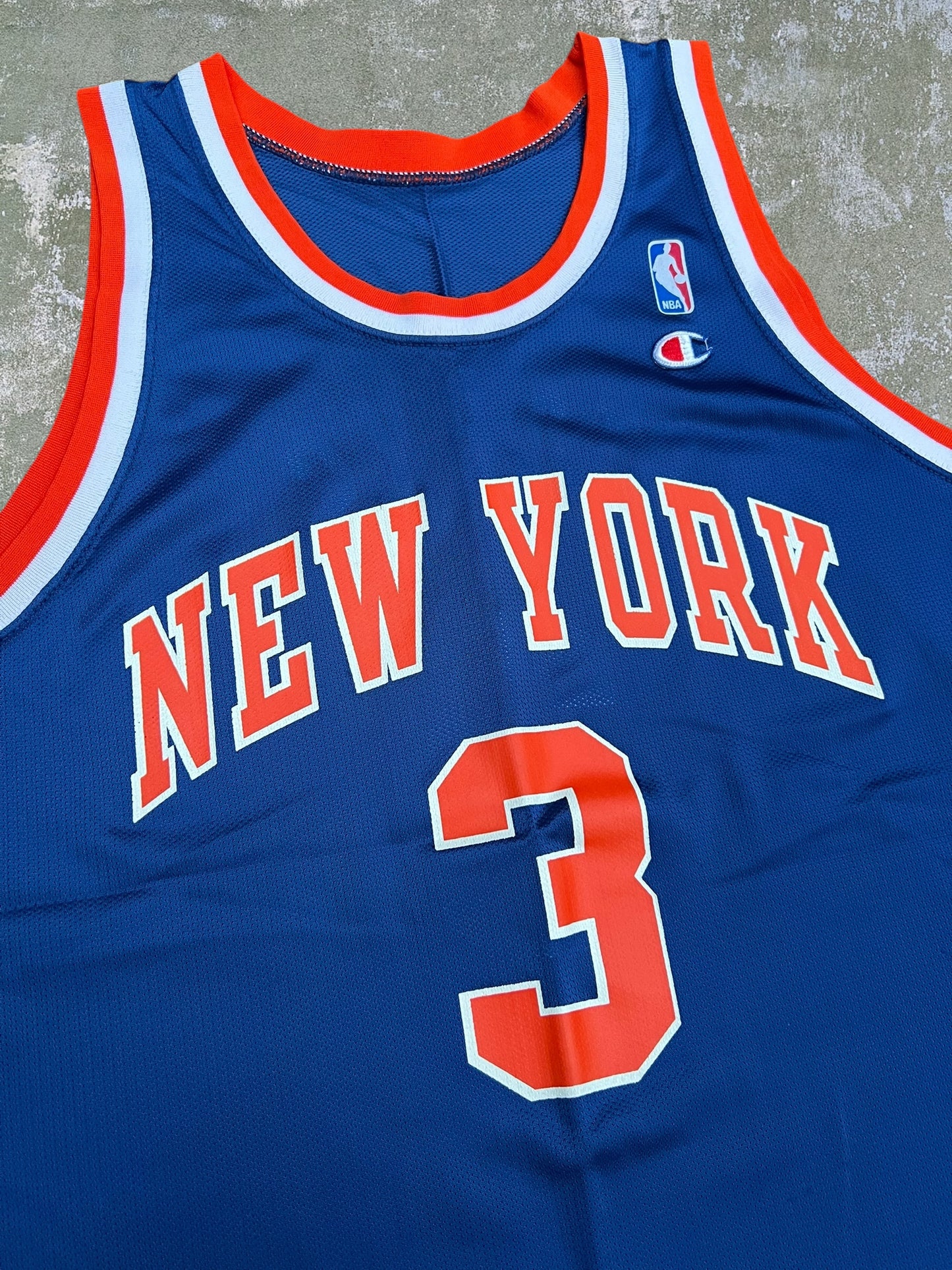 ‘90s Champion John Starks New York Nicks Jersey (L)