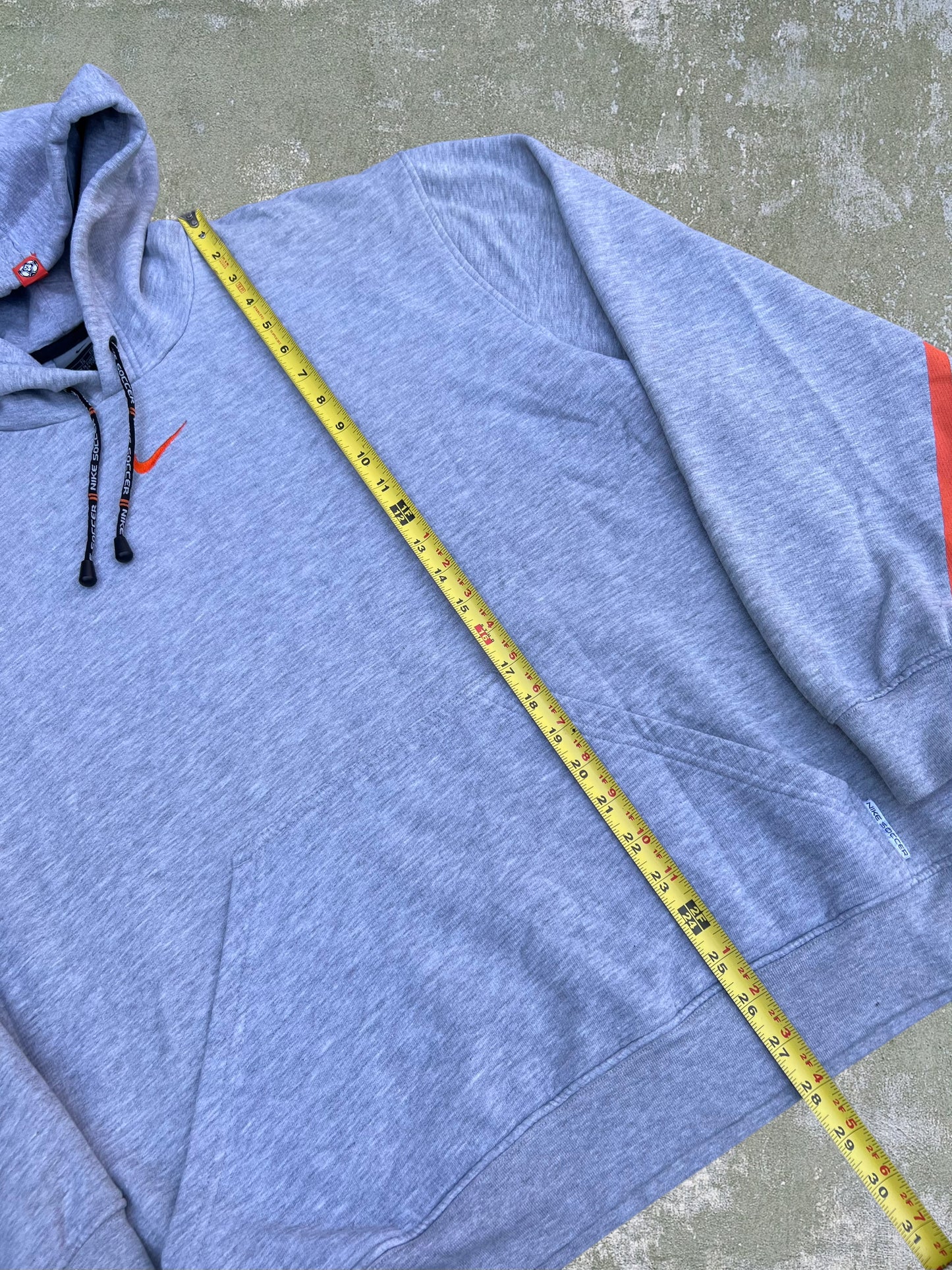 Early-2000s Nike Soccer Center Swoosh Hoodie (XL)