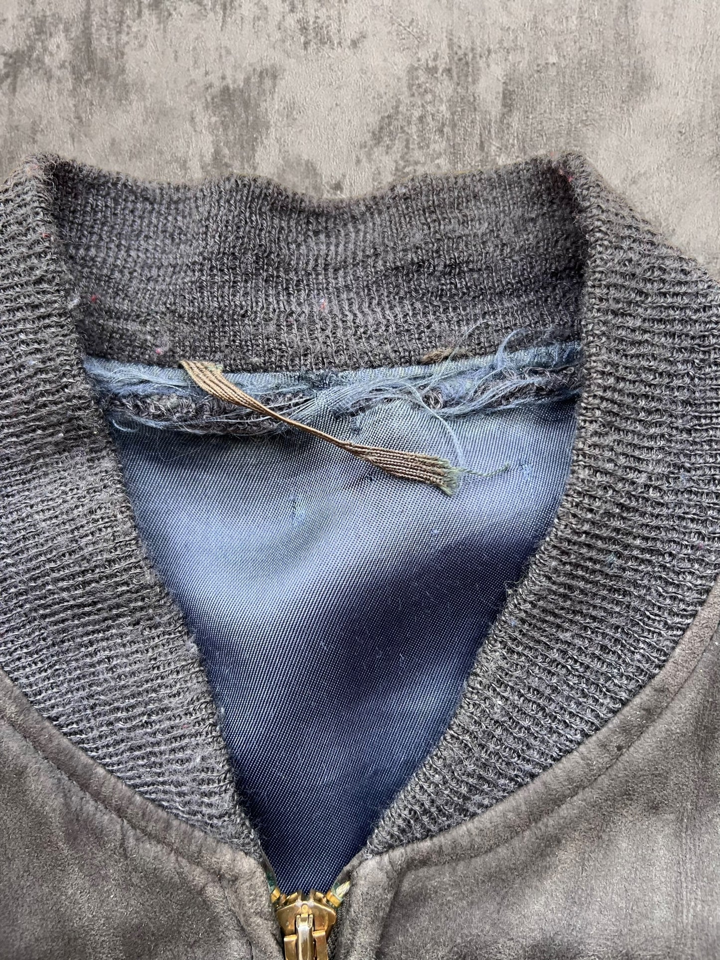 ‘60s Suede Bomber Jacket (S)