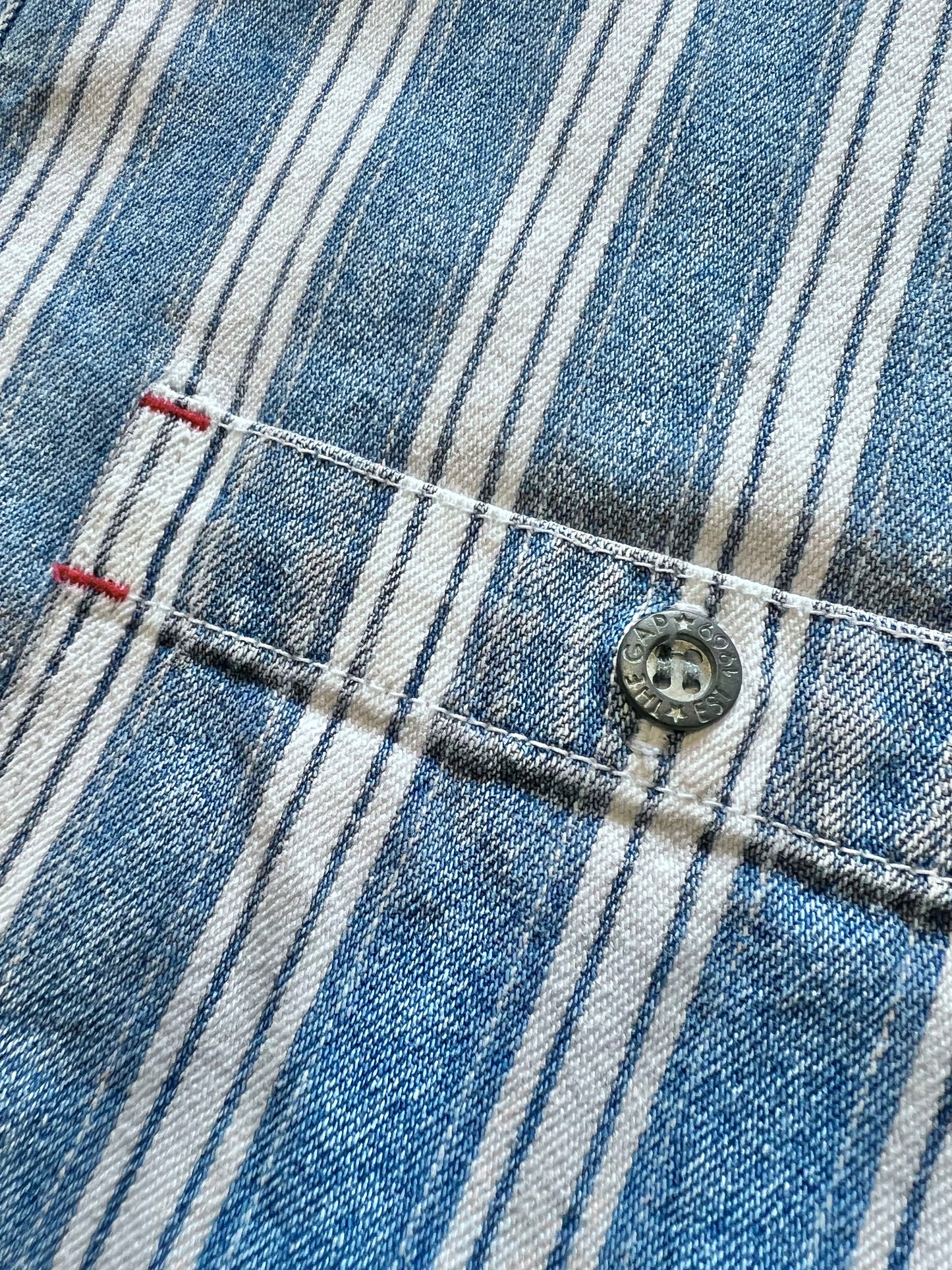 ‘90s Gap Striped Denim Shirt (L)