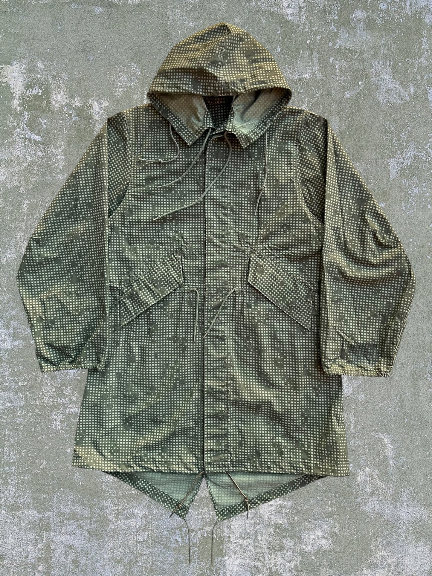 ‘80s US Military Night Desert Camo Fishtail Parka (S)