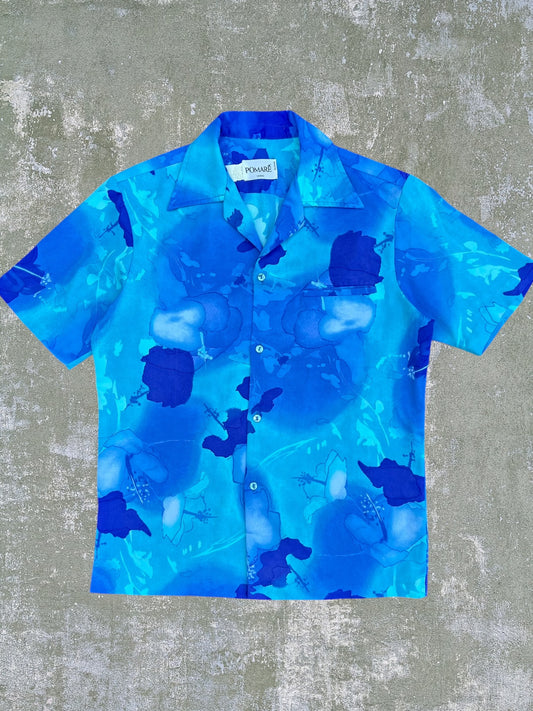 ‘70s/‘80s Hawaiian Cotton Blend Shirt (M)