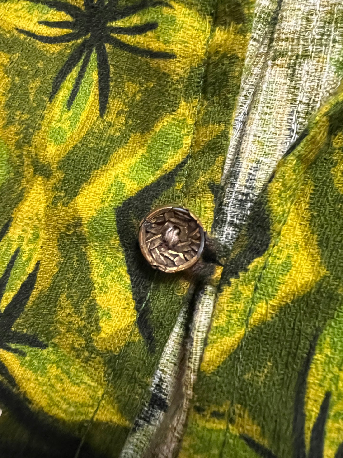 ‘50s Cotton Hawaiian Popover Shirt (M)