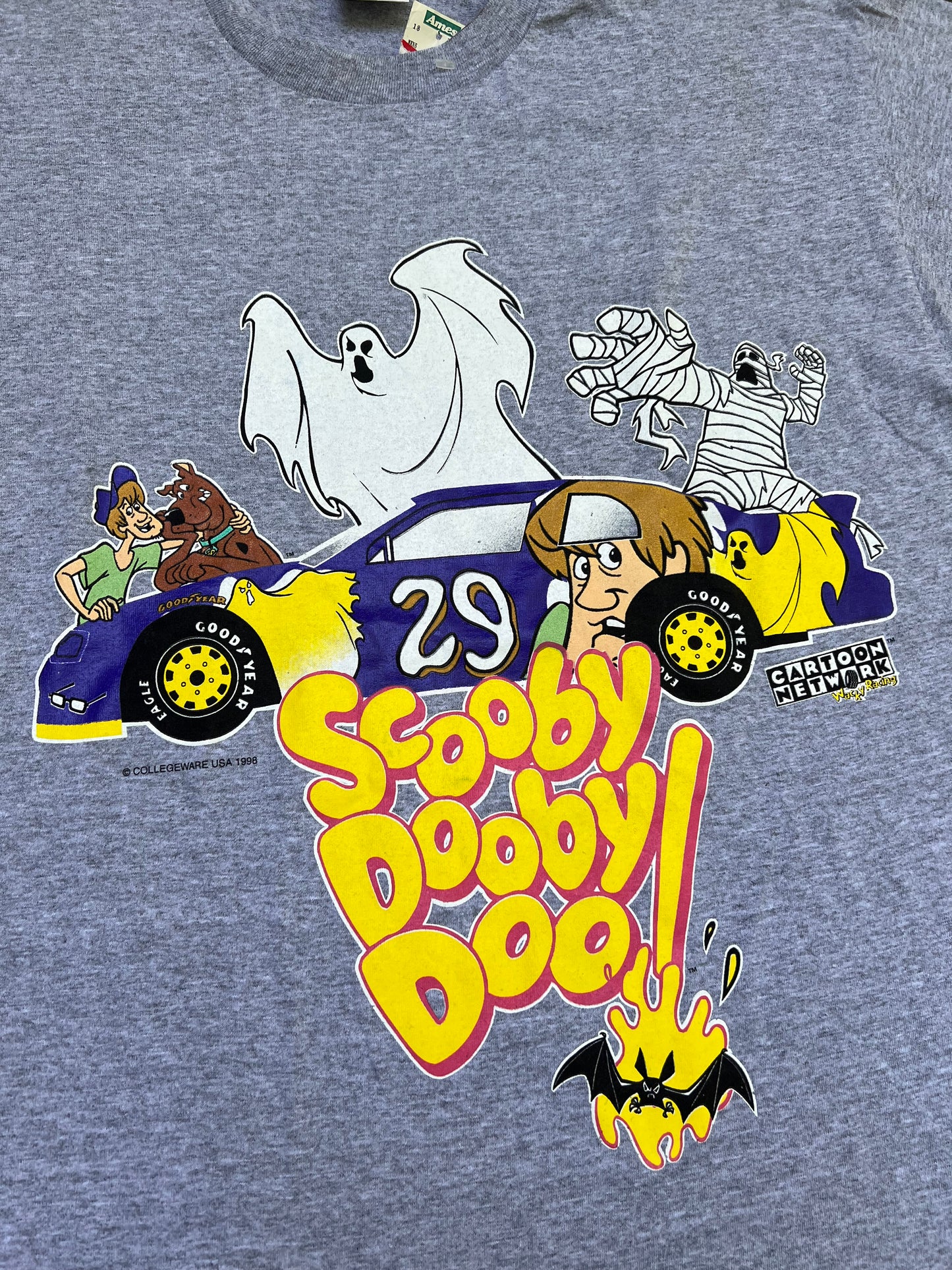 1997 Scooby Doo Wacky Racing Tee (L) (New With Tags)