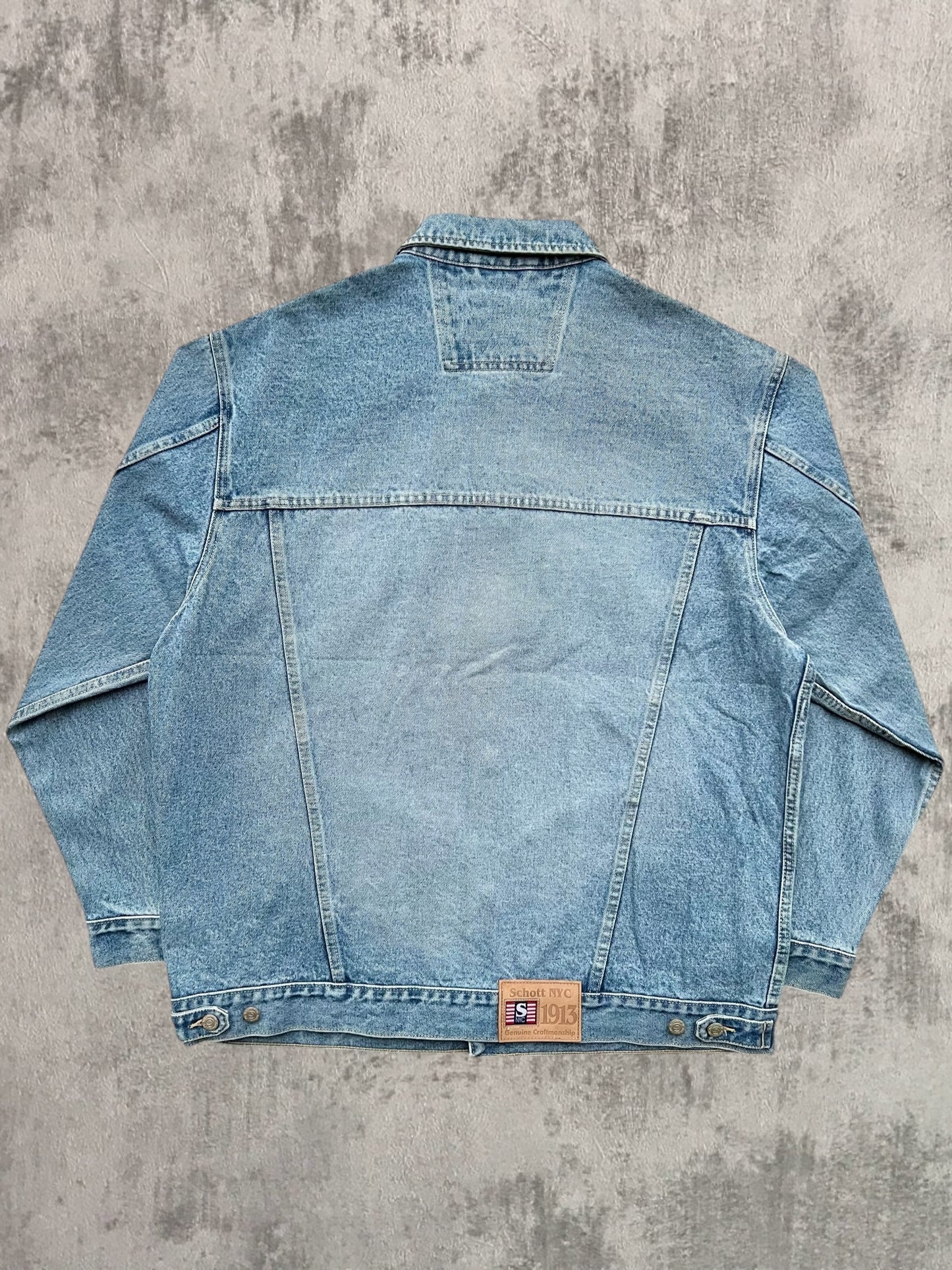Early-2000s Schott NYC Denim Jacket (XL) (New With Tags)