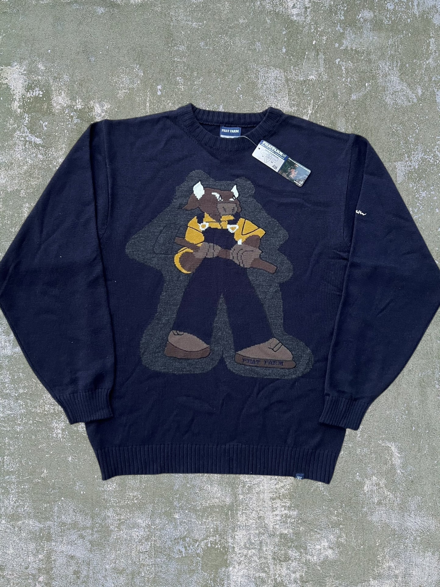 Early-2000s Phat Farm Bull Sweater (XXL) (New With Tags)
