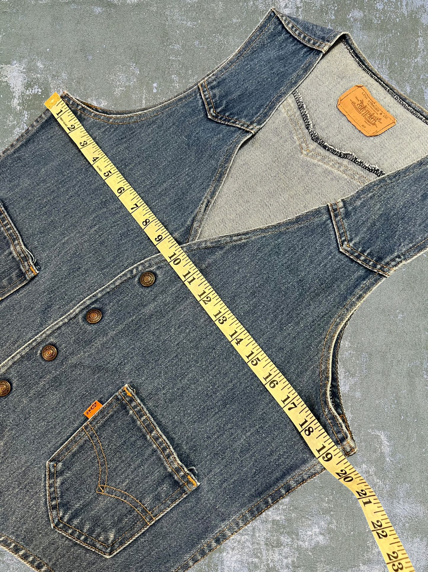 ‘70s/‘80s Levi’s Western Denim Vest (M)