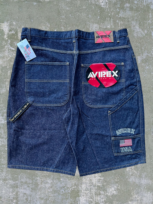 Late-90s/Early-2000s Avirex Carpenter Jean Shorts (40) (New With Tags)