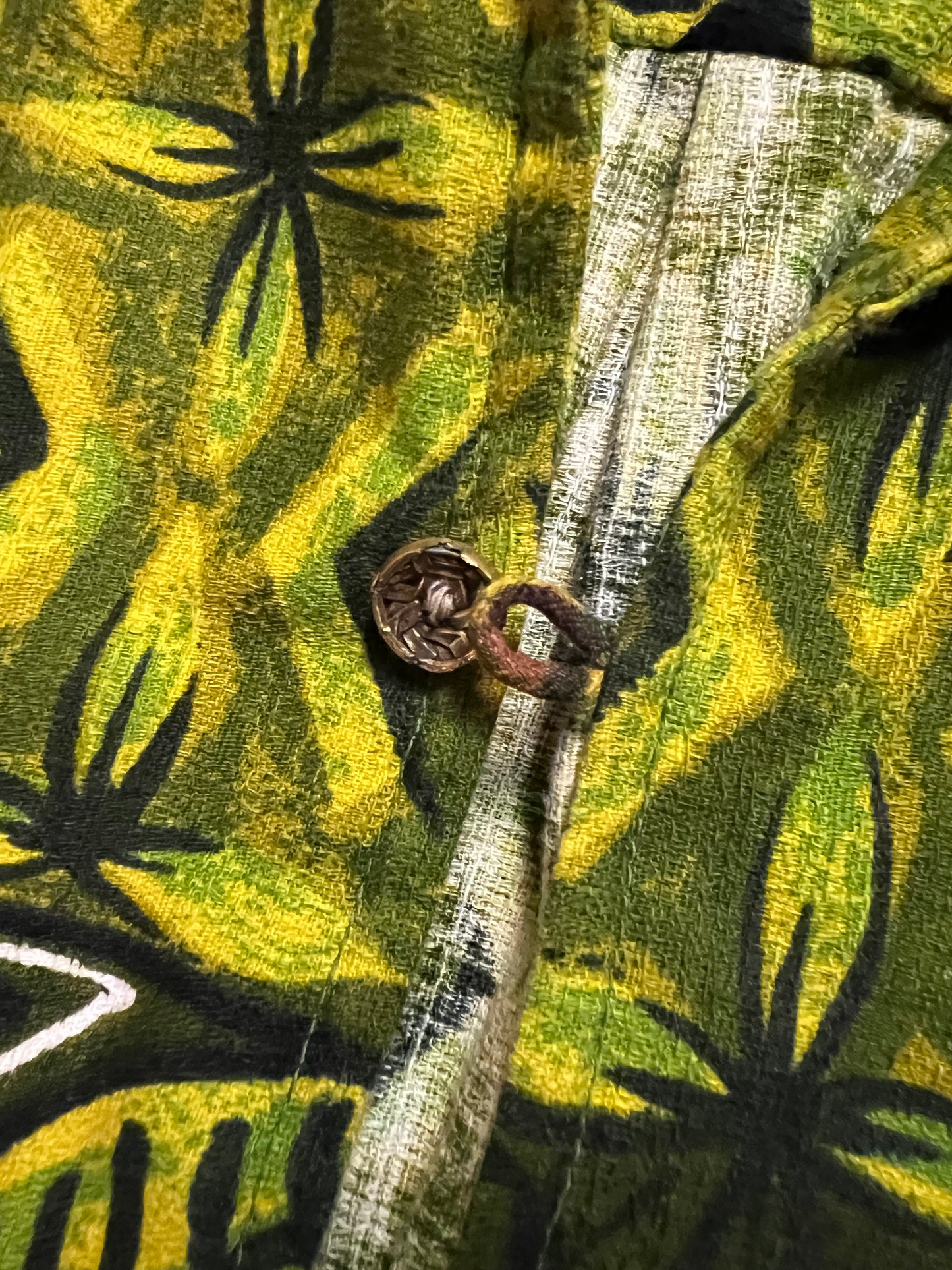 ‘50s Cotton Hawaiian Popover Shirt (M)