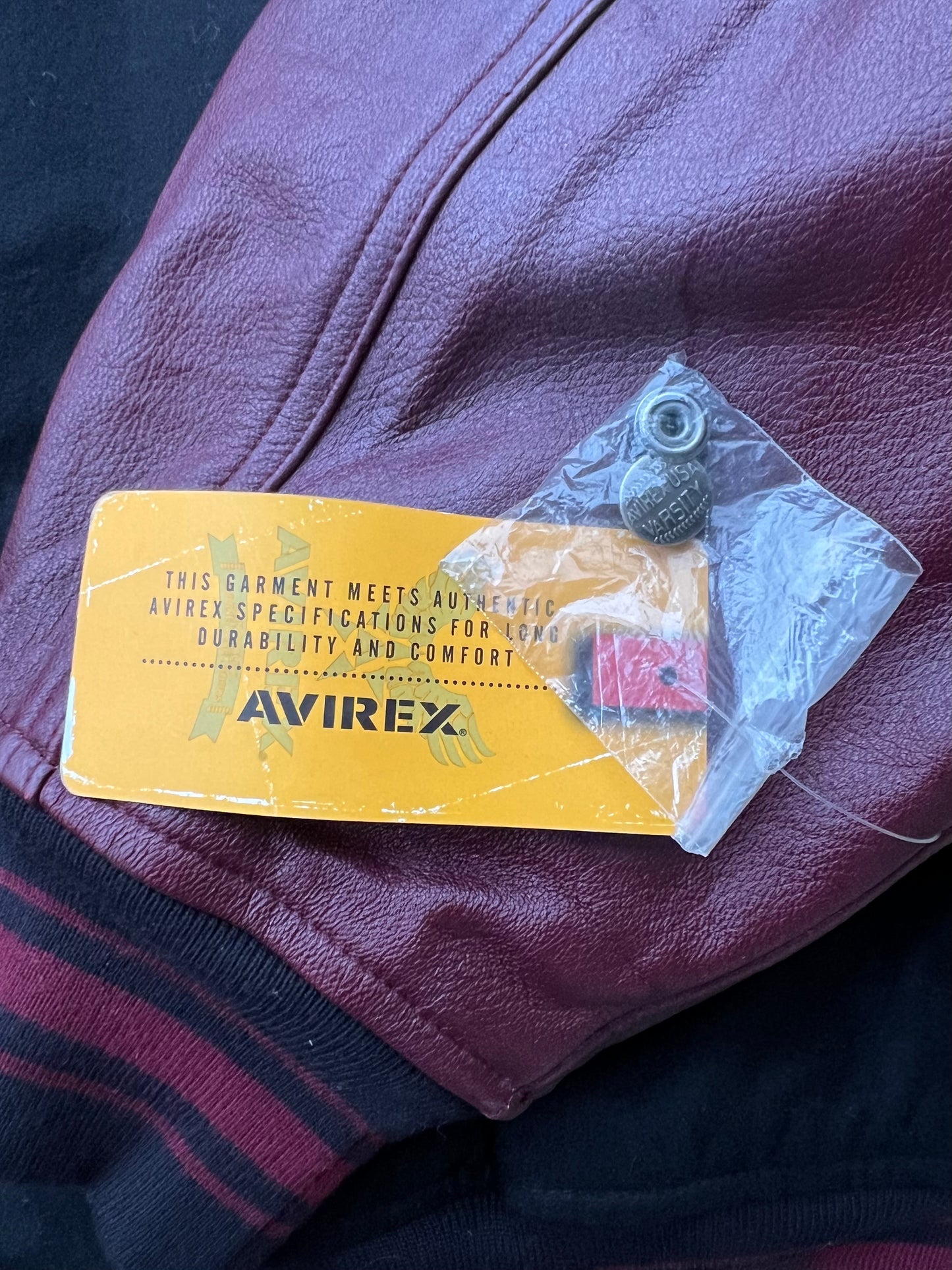 Early-2000s Avirex King Casino Leather Jacket (5XL) (New With Tags)