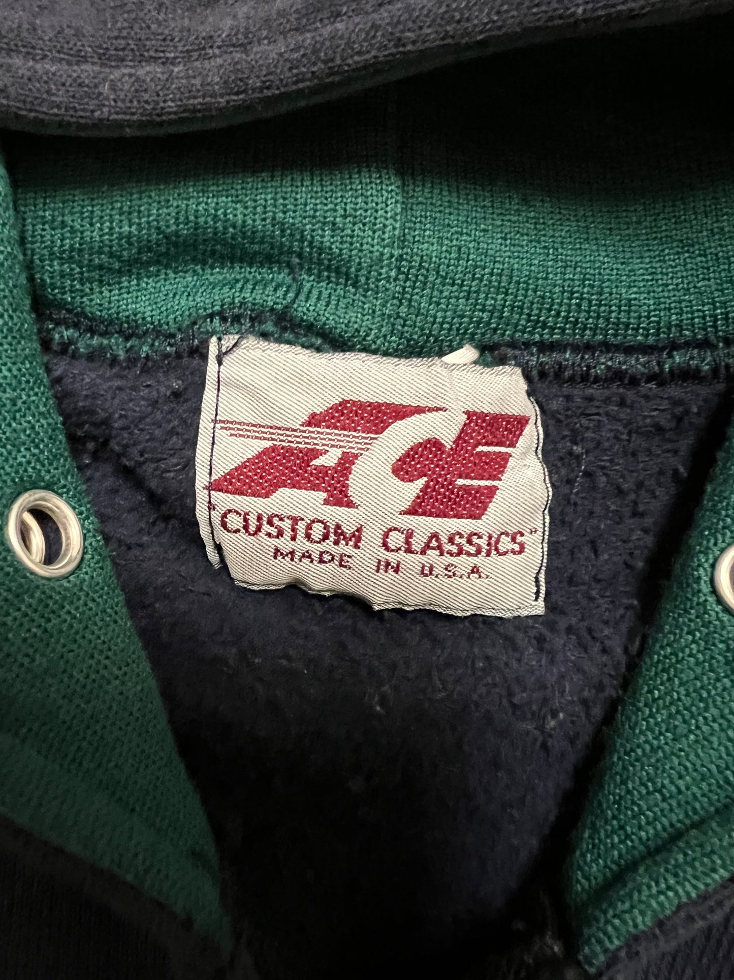 ‘80s Two Tone Zip Hoodie (L)