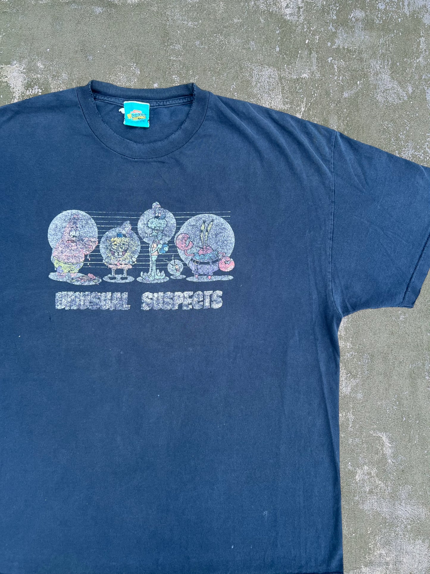 Early-2000s SpongeBob “Unusual Suspects” Tee (XL)