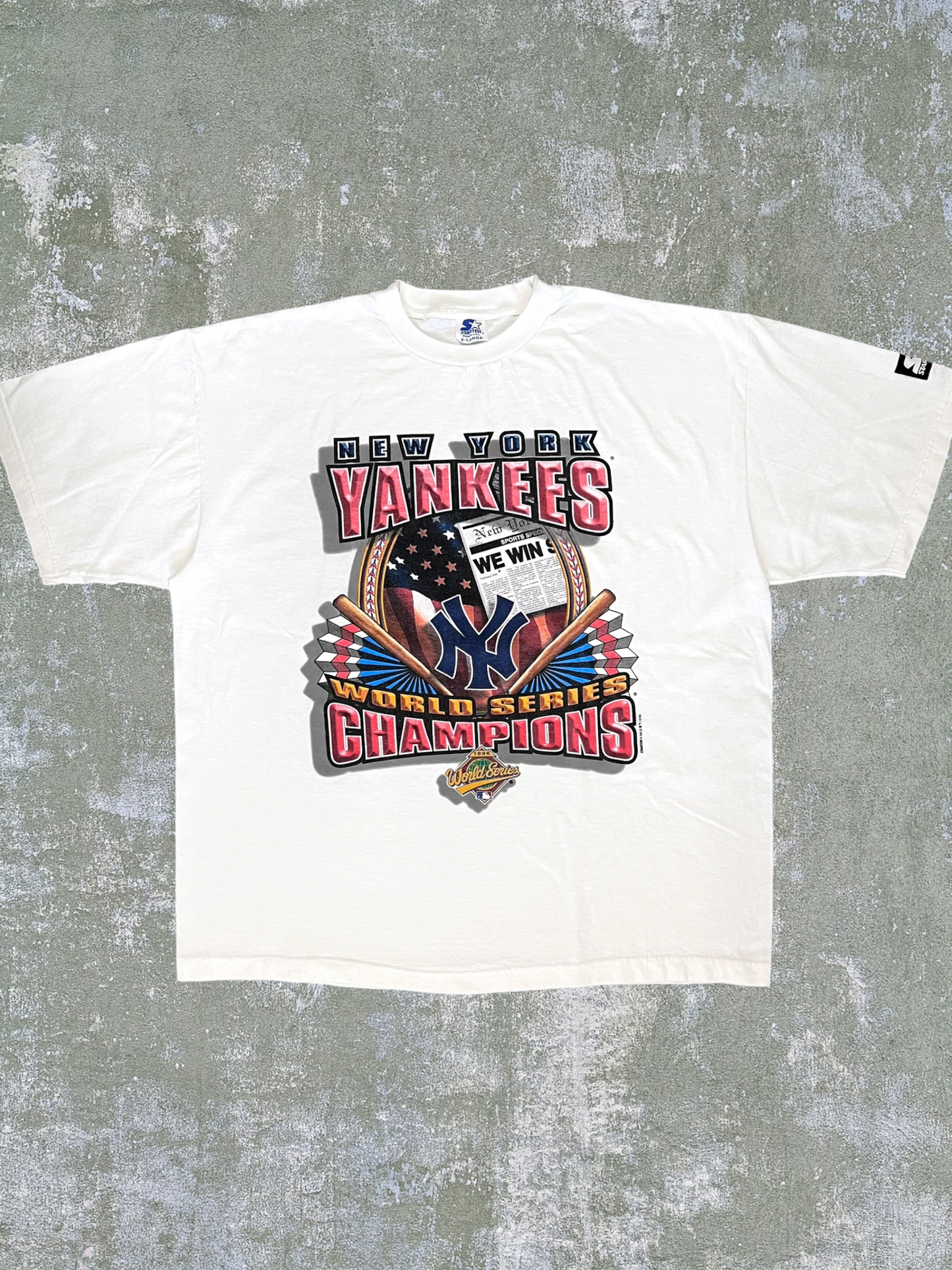 1996 Starter New York Yankees World Series Champions Tee (XL)