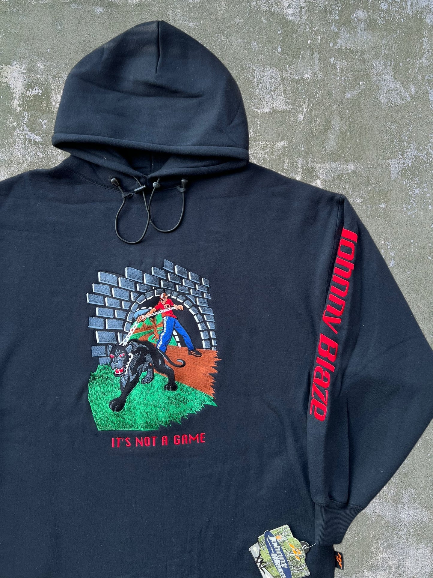 Late-90s/Early-2000s Johnny Blaze “It’s Not A Game” Hoodie (XXL) (New With Tags)