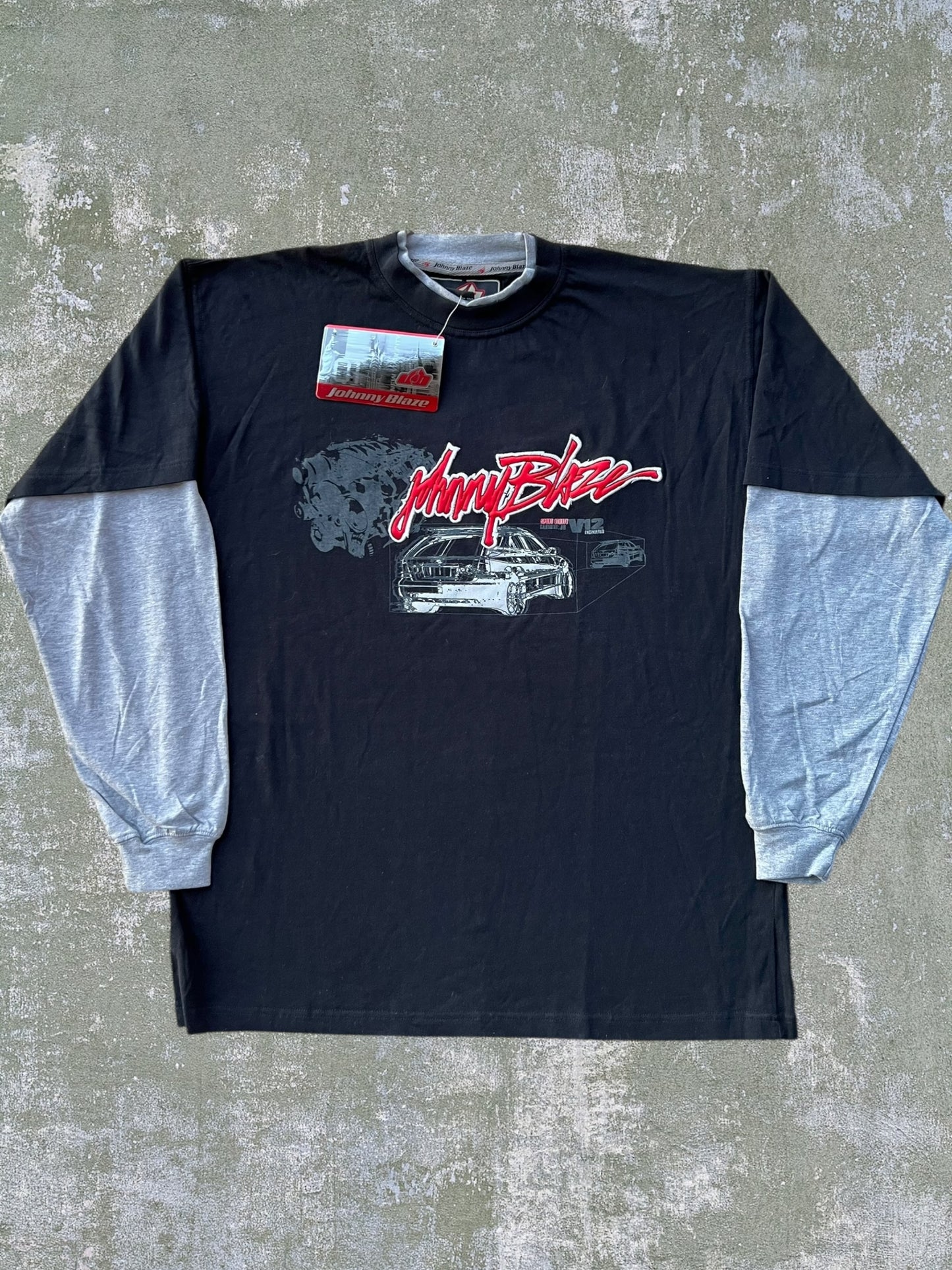 Early-2000s Johnny Blaze Long Sleeve Tee (L) (New With Tags)