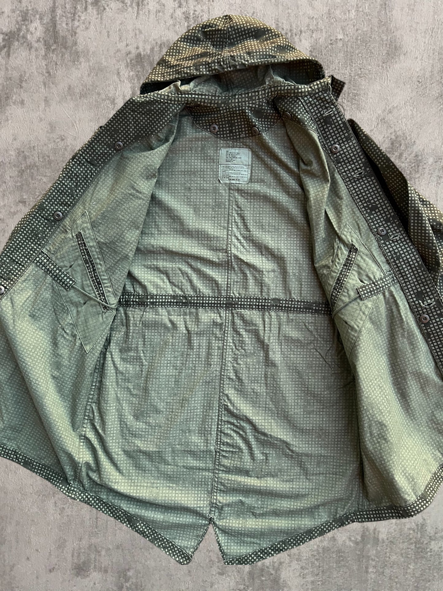 ‘80s US Military Night Desert Camo Fishtail Parka (S)