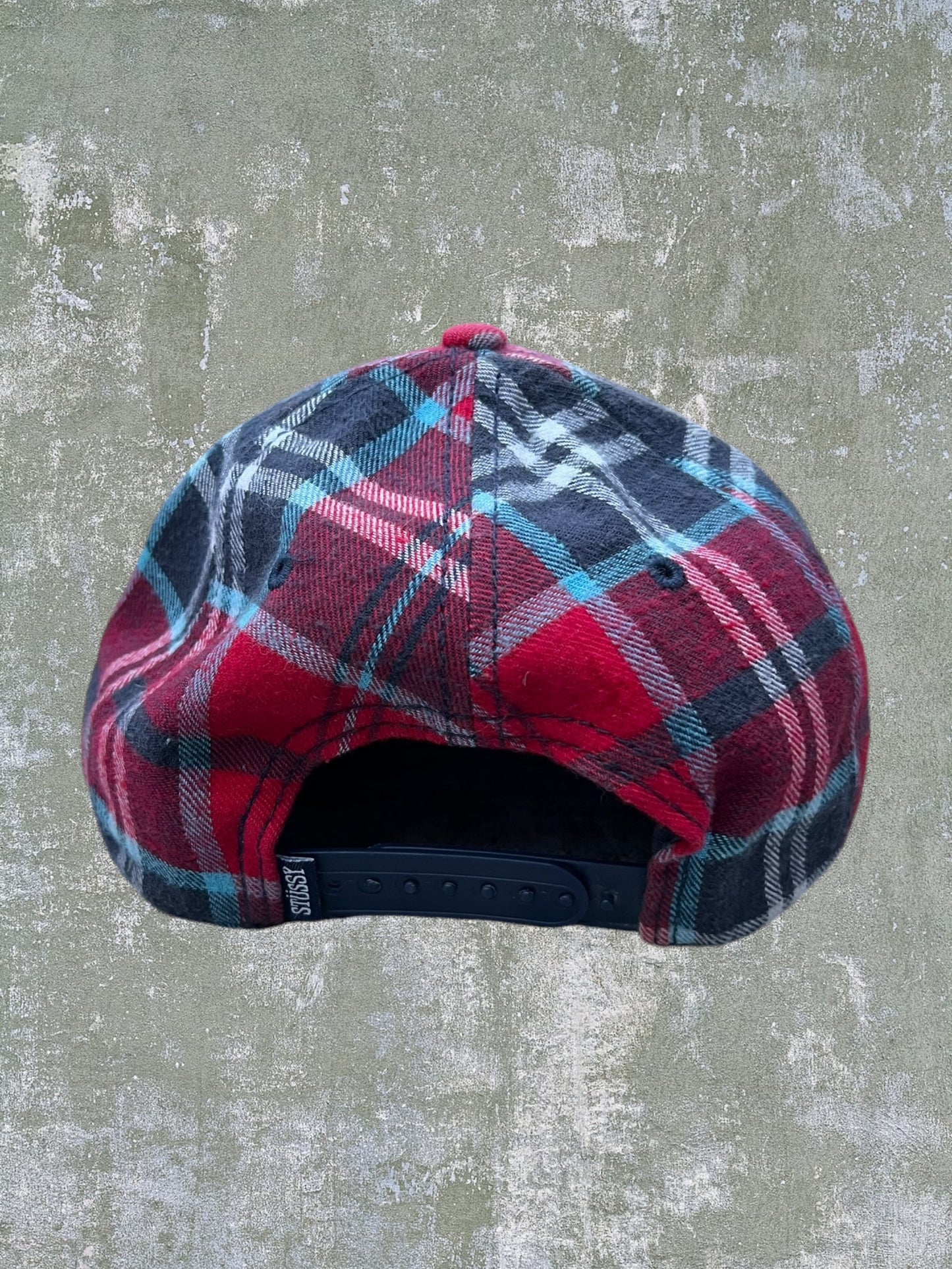 2000s/2010s Stüssy Plaid Snapback