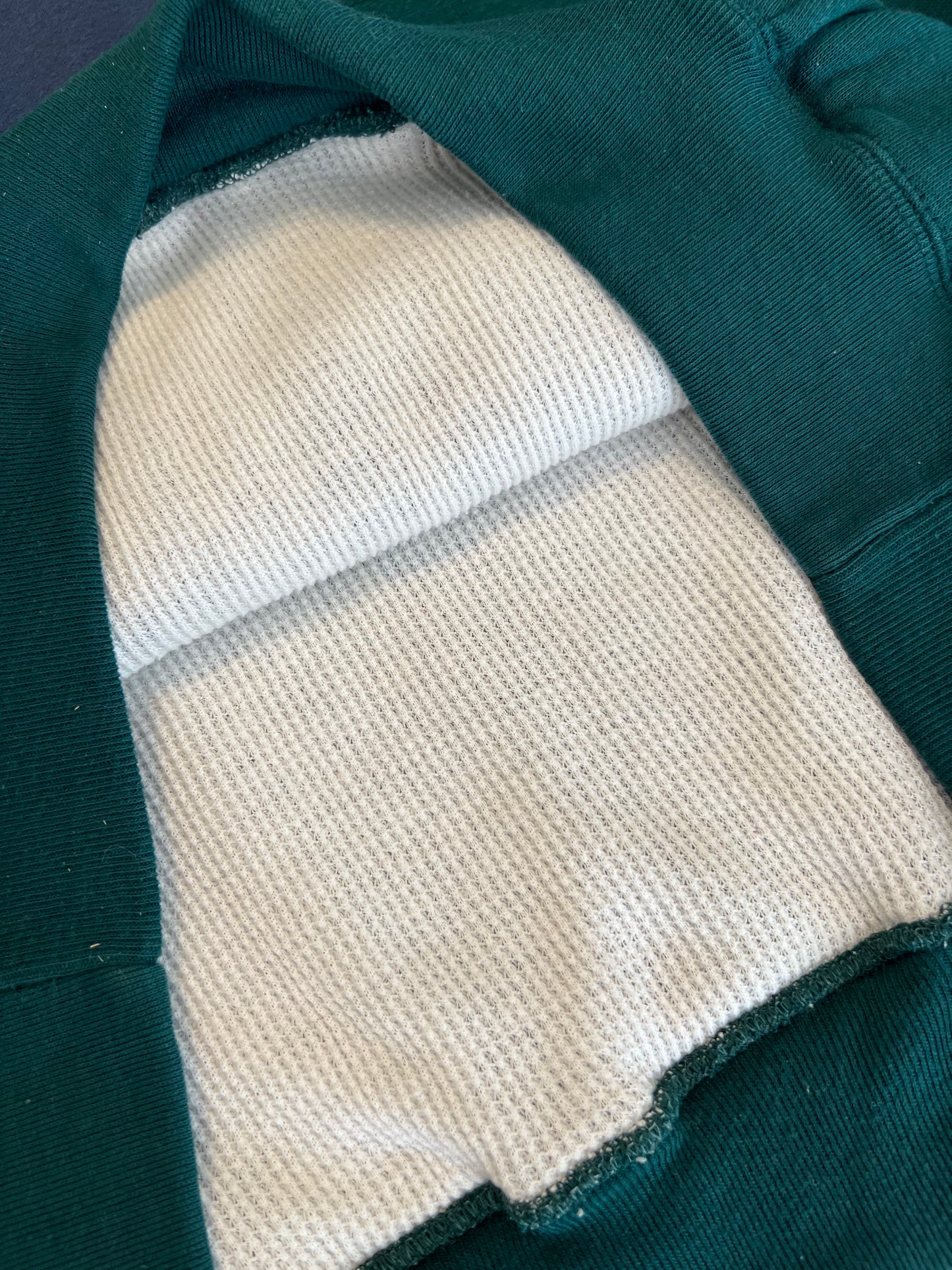 ‘90s Two Tone Thermal Lined Hoodie (L)